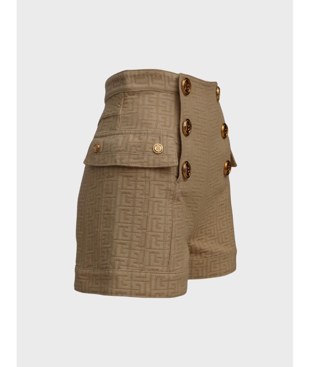 BALMAIN Коричневые шорты, фото 3