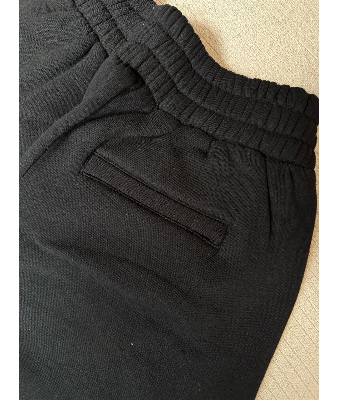ALEXANDER WANG Черные хлопковые спортивные брюки и шорты, фото 2