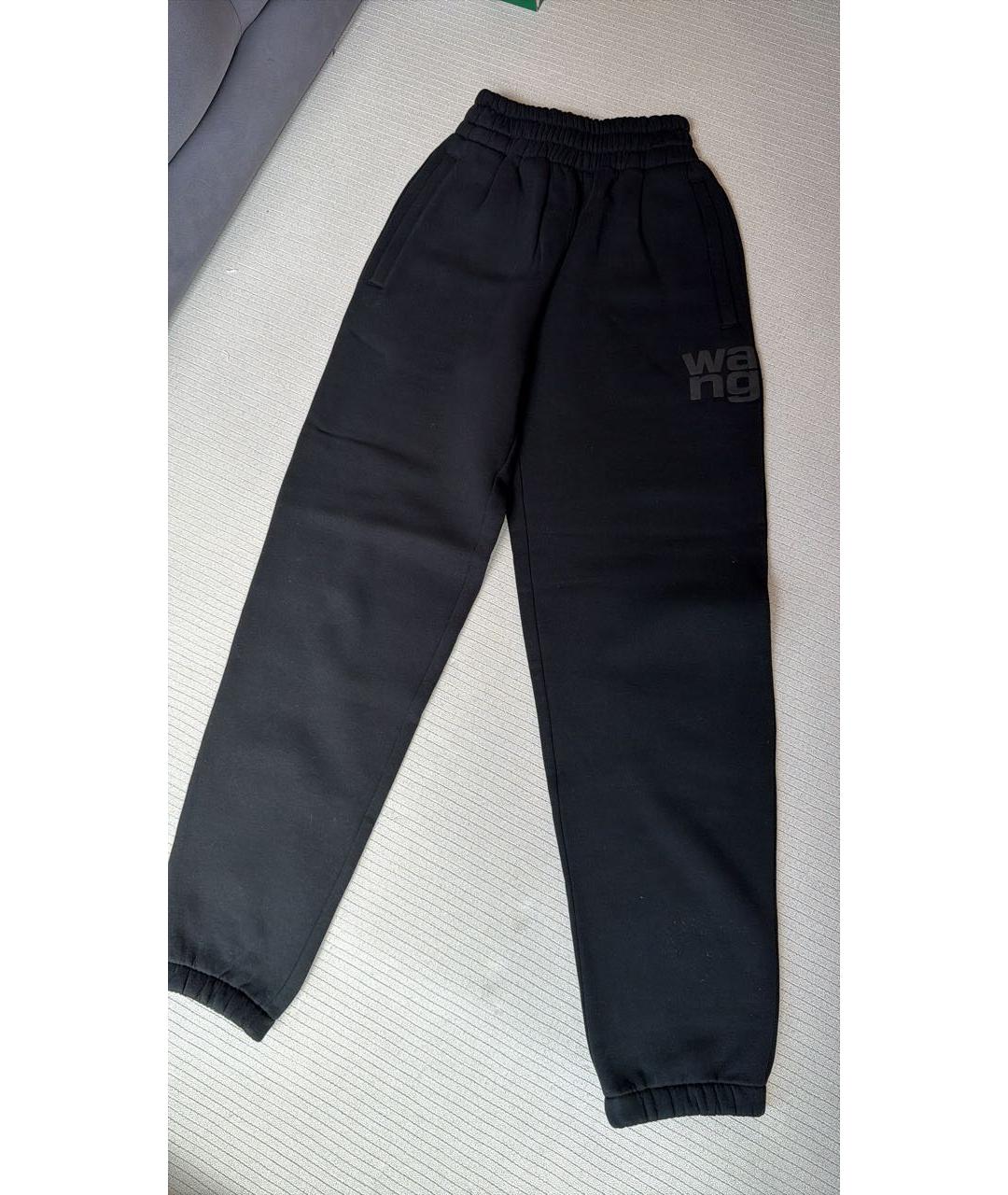 ALEXANDER WANG Черные хлопковые спортивные брюки и шорты, фото 5