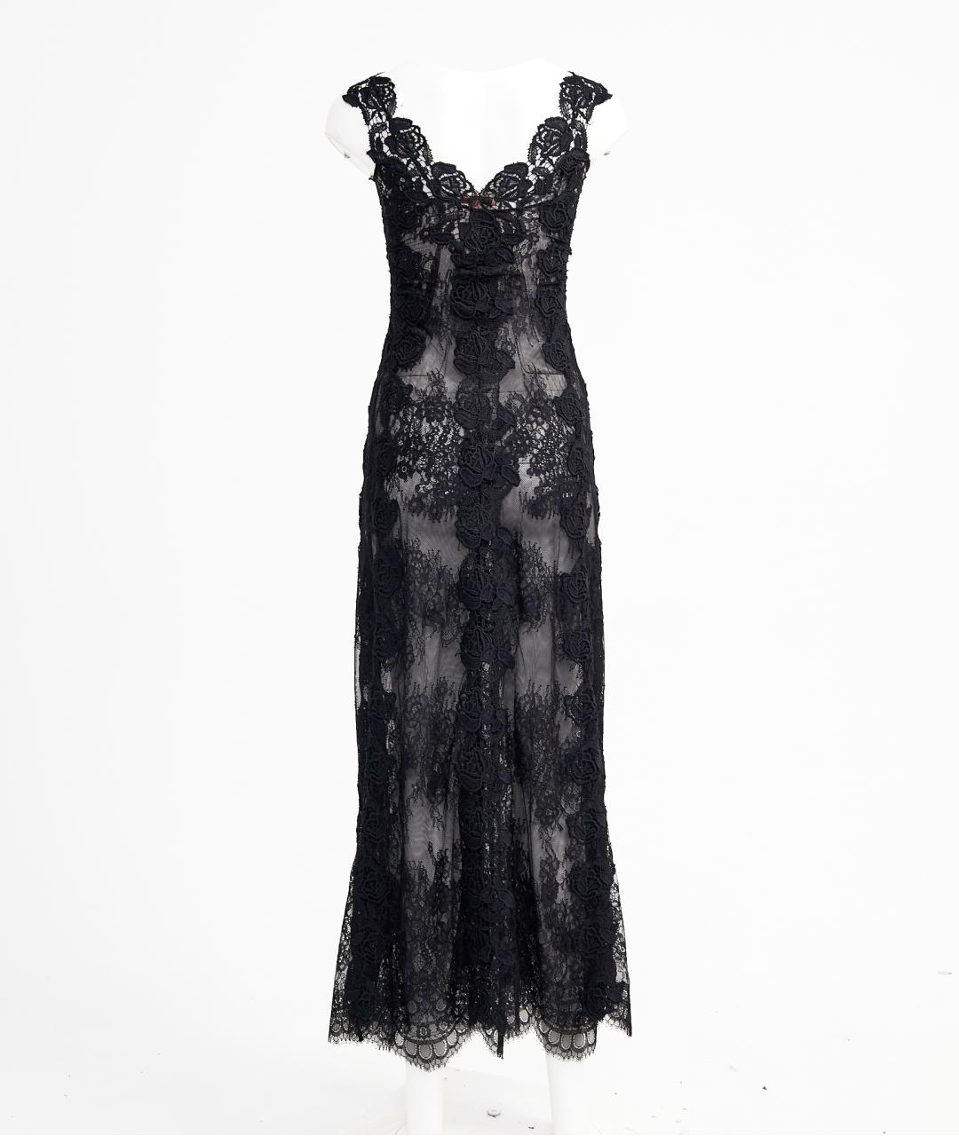 ERMANNO SCERVINO Черное кружевное вечернее платье, фото 3