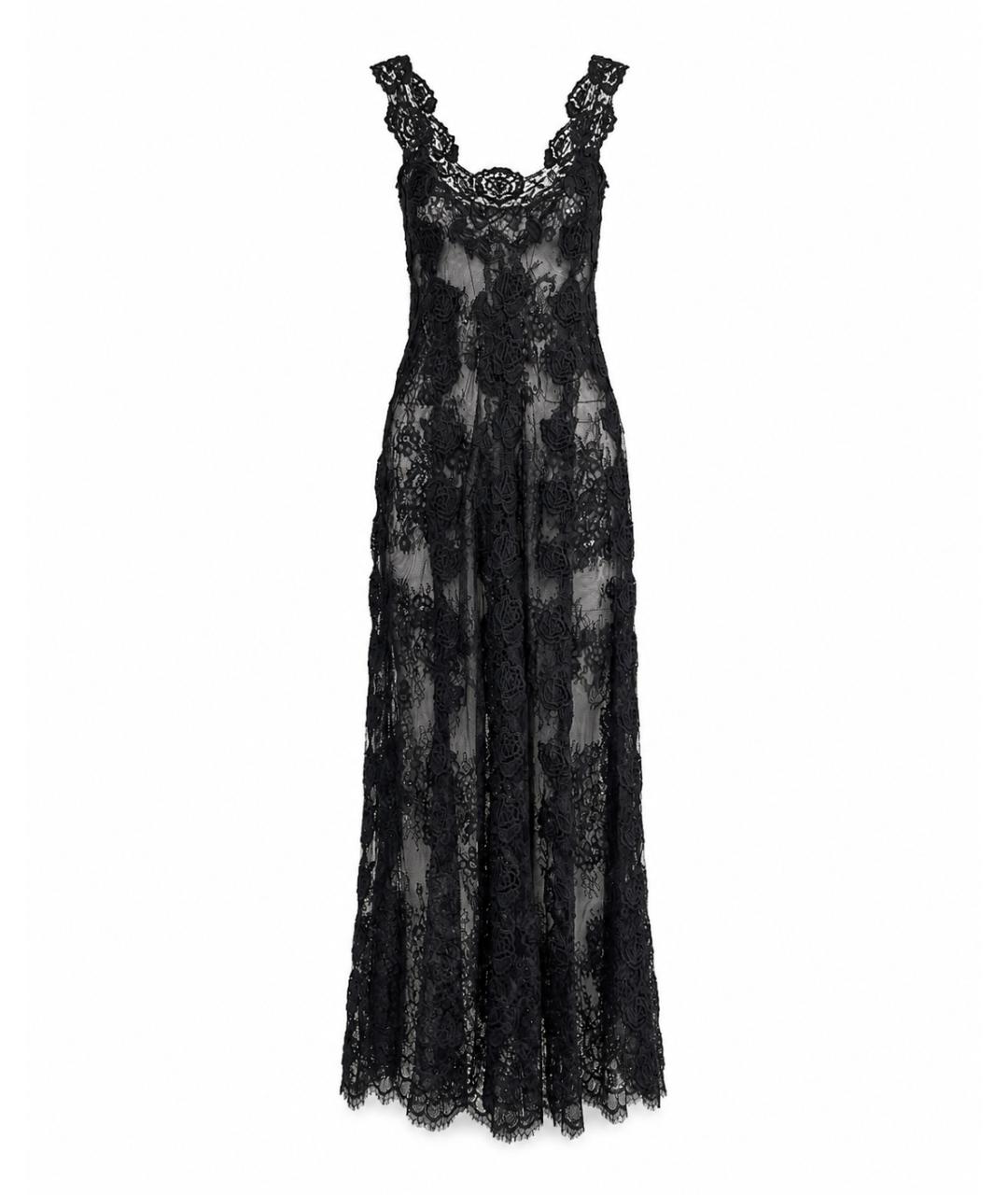 ERMANNO SCERVINO Черное кружевное вечернее платье, фото 1