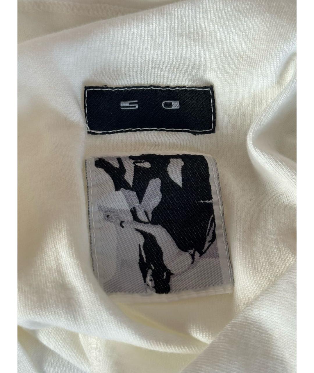 RICK OWENS DRKSHDW Белая хлопковая майка, фото 4