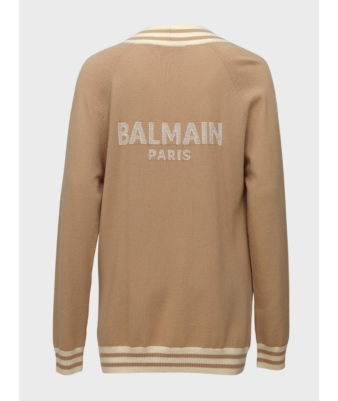 BALMAIN Коричневый кардиган, фото 2