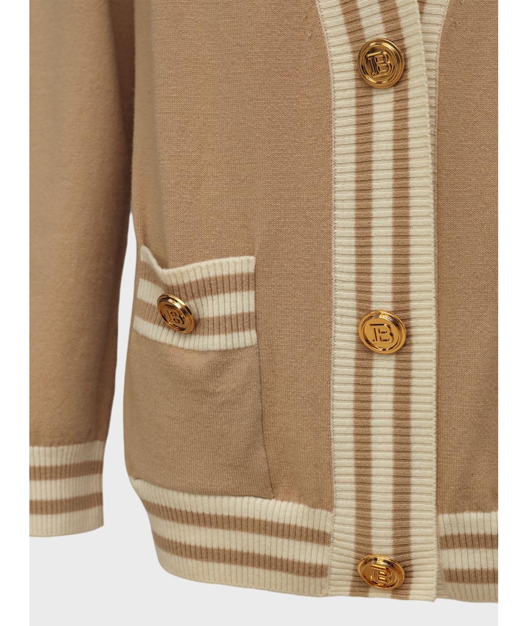 BALMAIN Коричневый кардиган, фото 3