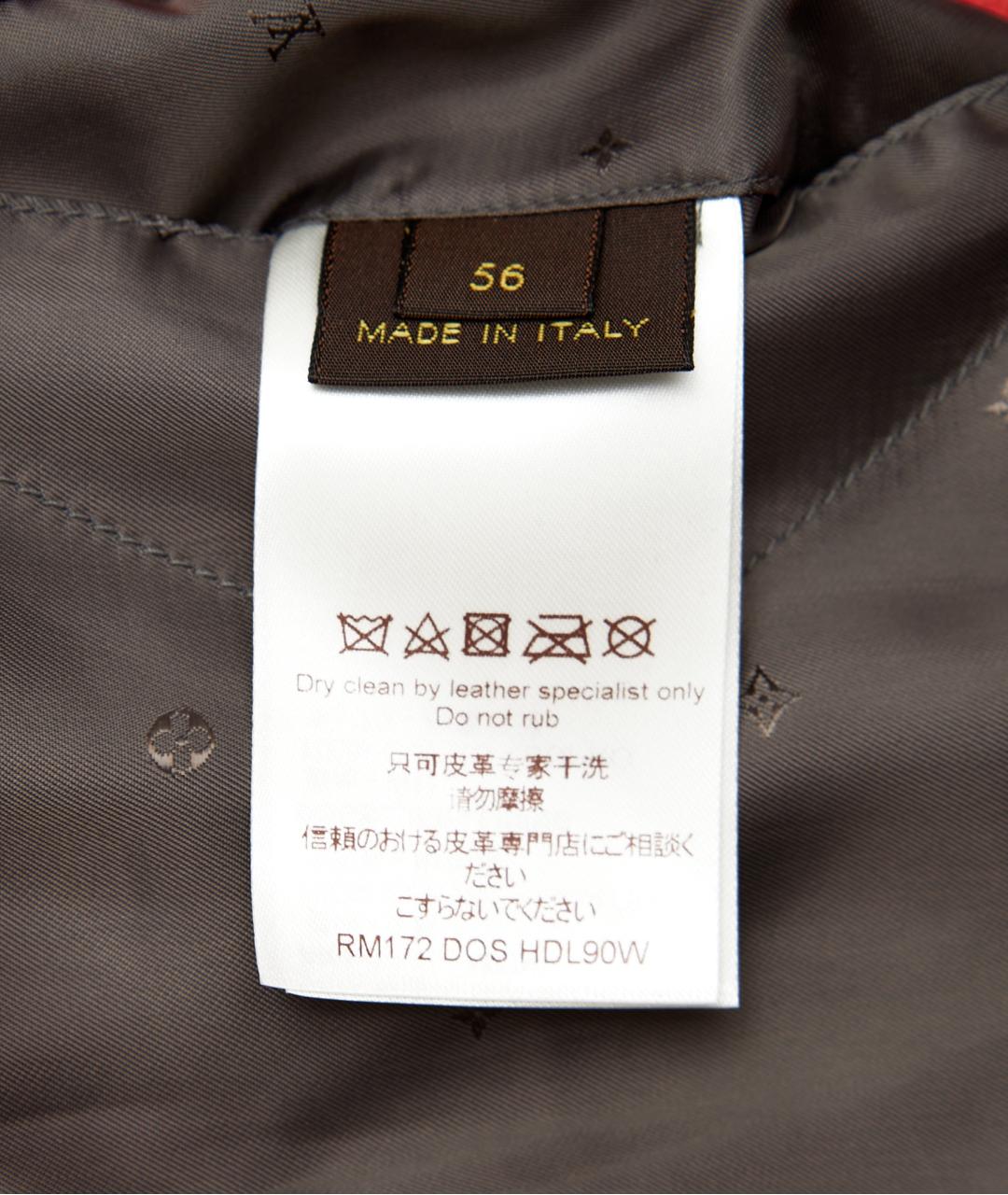 LOUIS VUITTON Красная кожаная куртка, фото 7