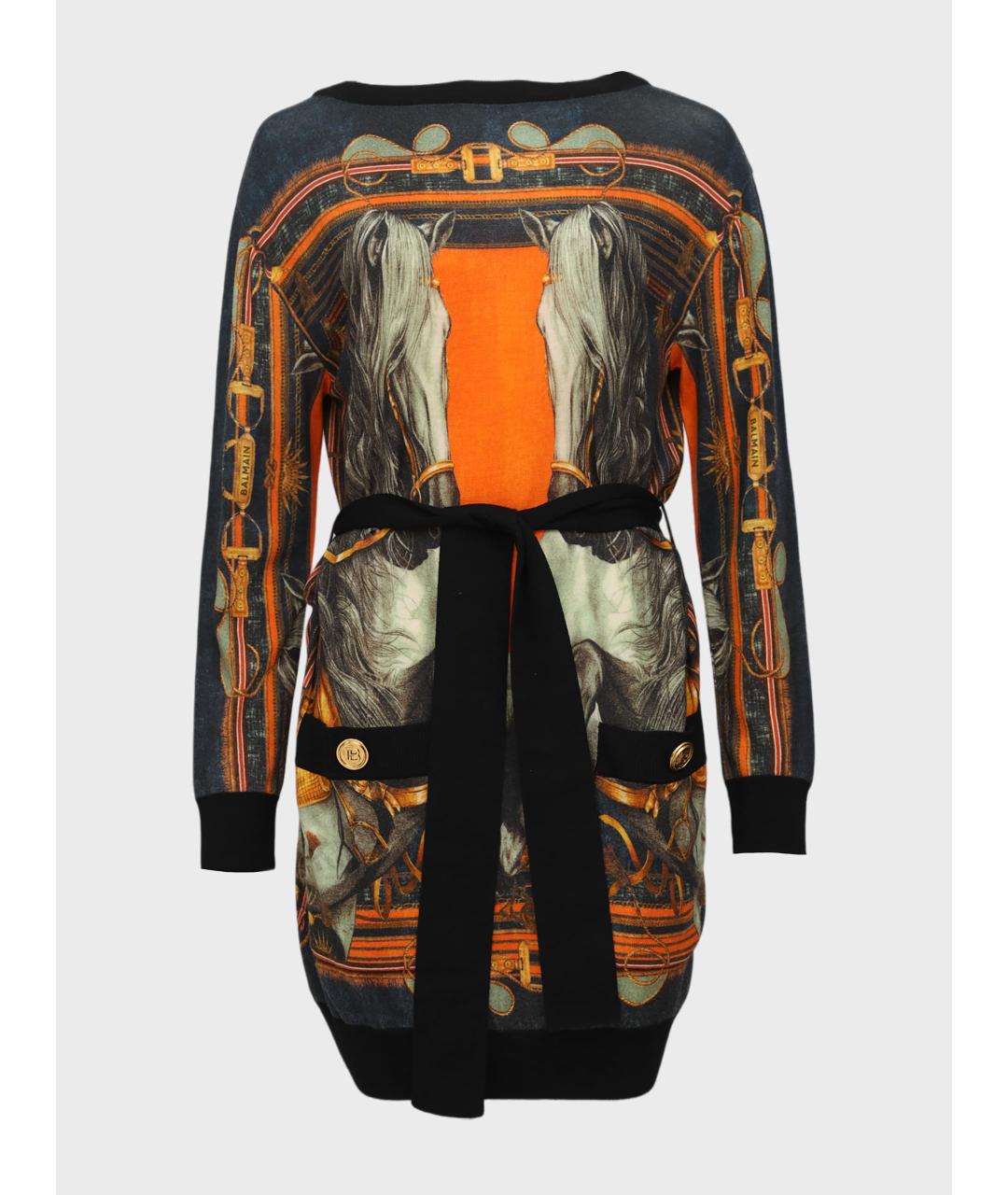 BALMAIN Мульти повседневное платье, фото 4