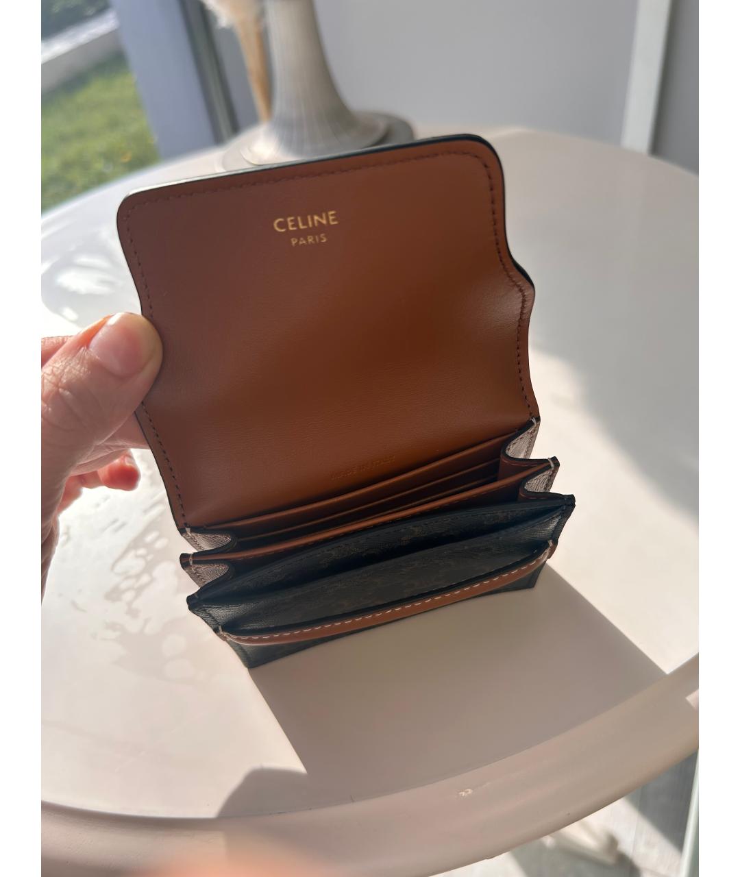 CELINE Коричневый кардхолдер, фото 2
