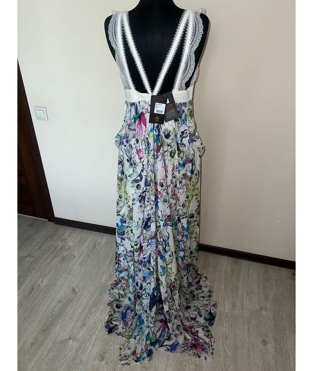 ROBERTO CAVALLI Мульти шелковое вечернее платье, фото 2