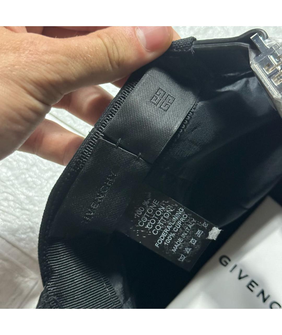 GIVENCHY Антрацитовая хлопковая кепка, фото 6