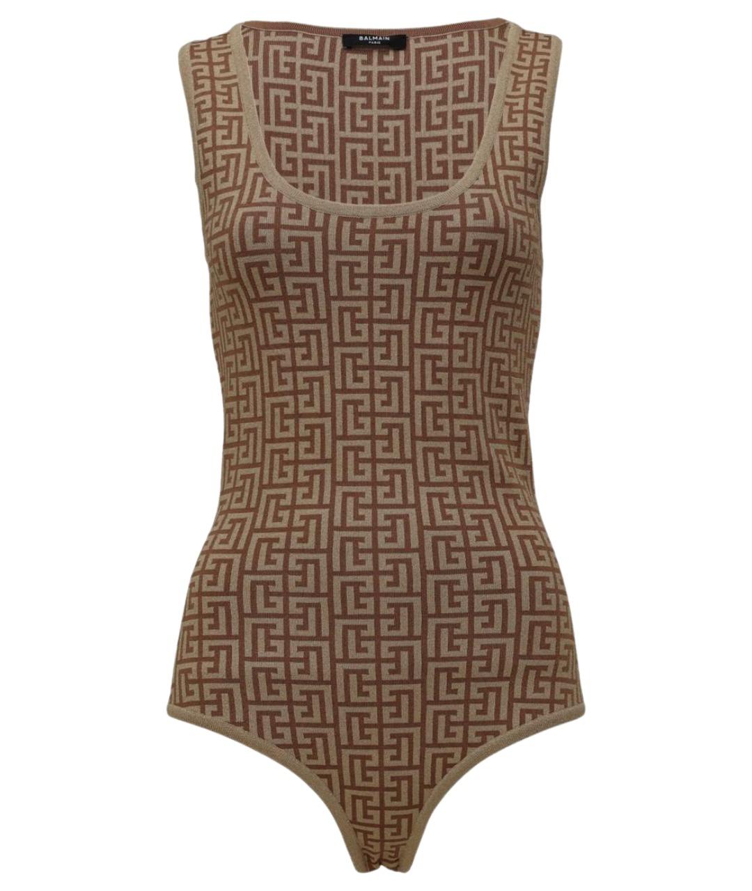 BALMAIN Коричневое боди, фото 1