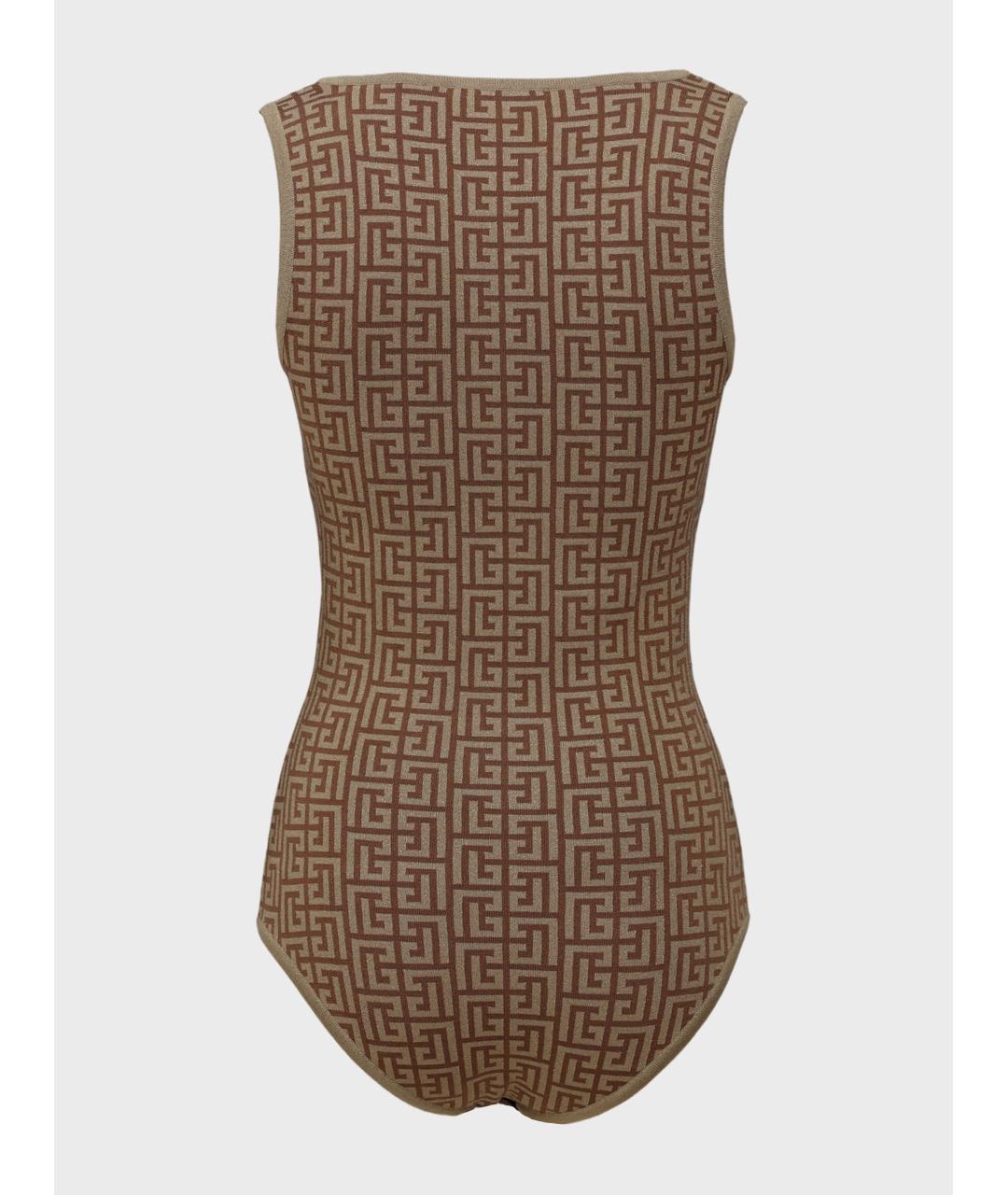 BALMAIN Коричневое боди, фото 2