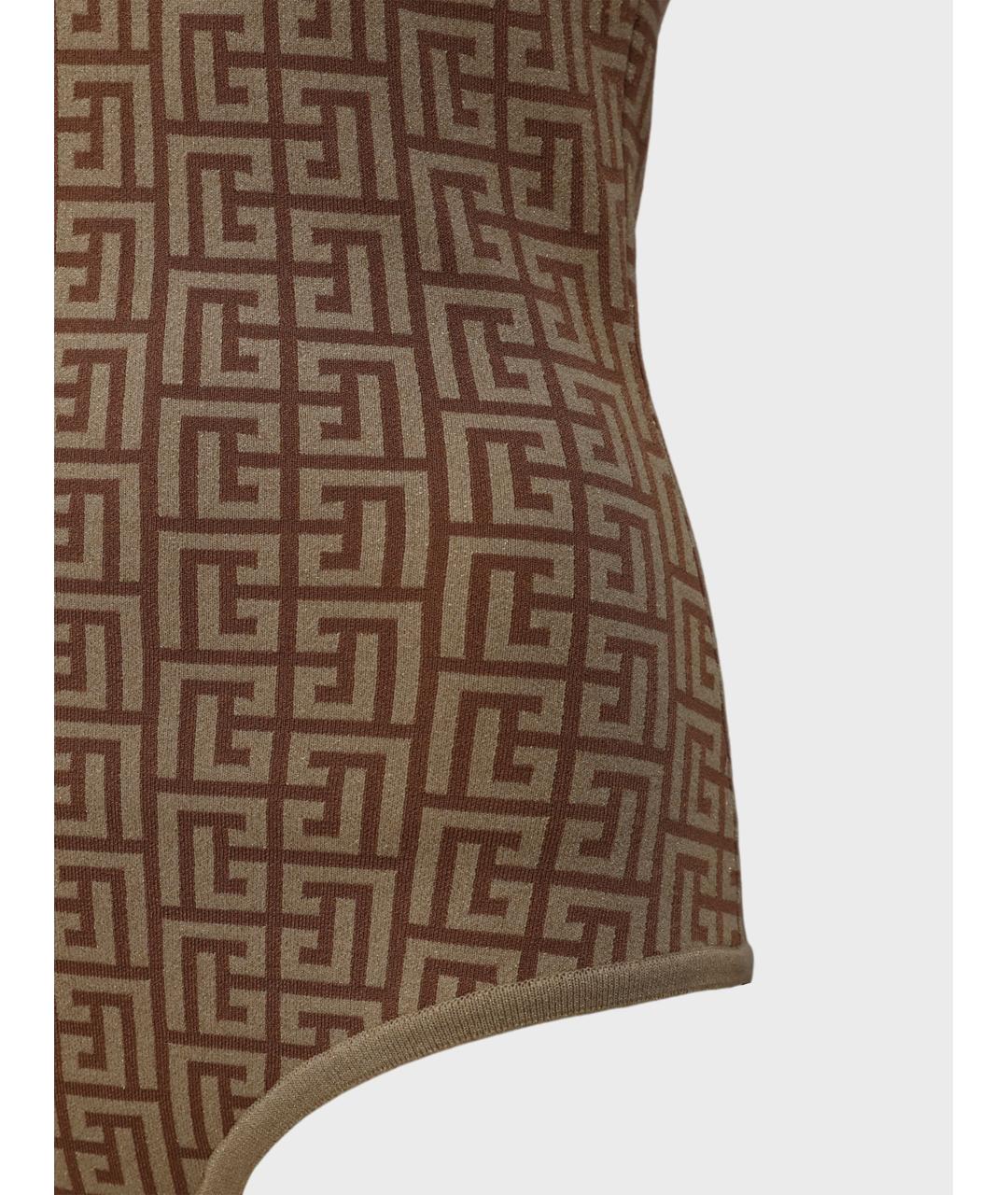 BALMAIN Коричневое боди, фото 3