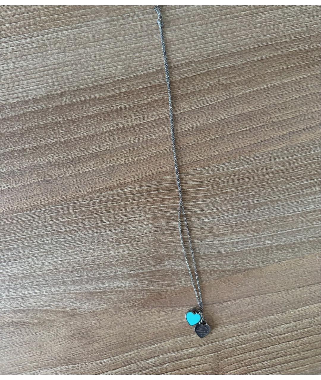 TIFFANY&CO Бирюзовое серебряное колье, фото 5