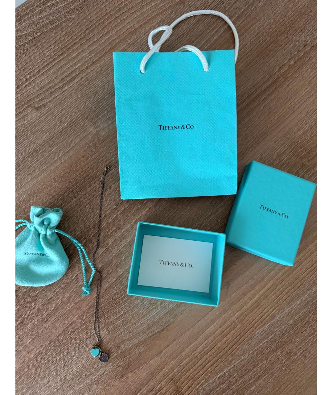 TIFFANY&CO Бирюзовое серебряное колье, фото 2