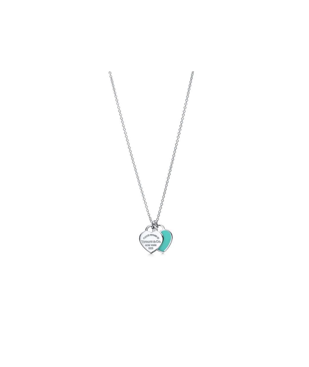 TIFFANY&CO Бирюзовое серебряное колье, фото 6