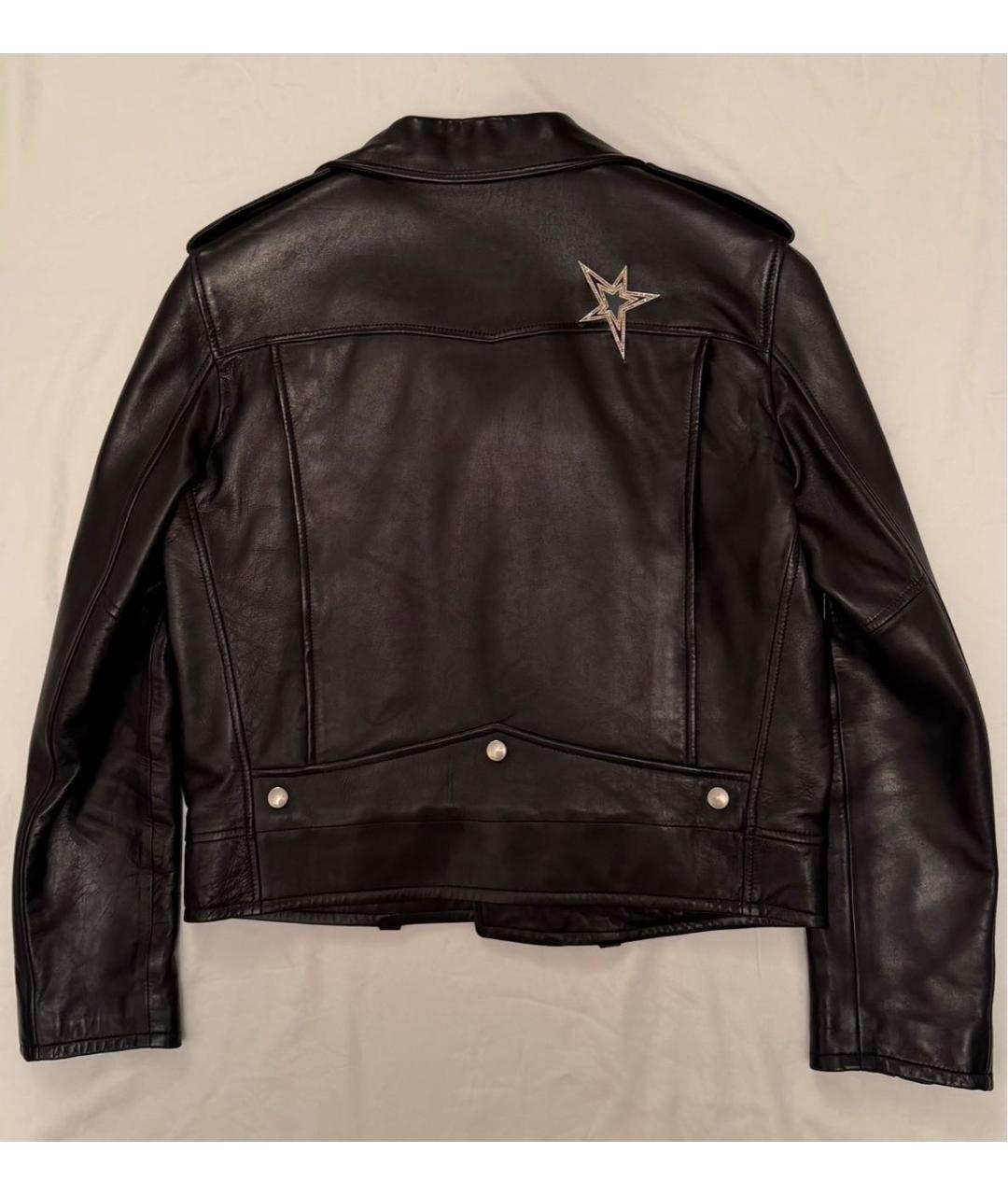 SAINT LAURENT Черная кожаная куртка, фото 2