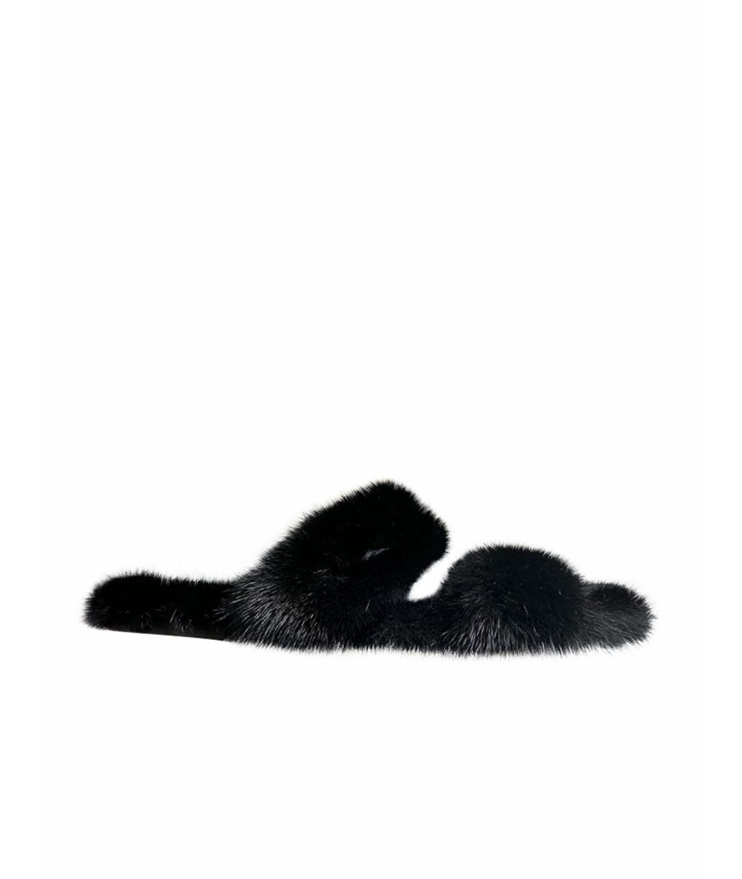 SAINT LAURENT Черные босоножки, фото 1