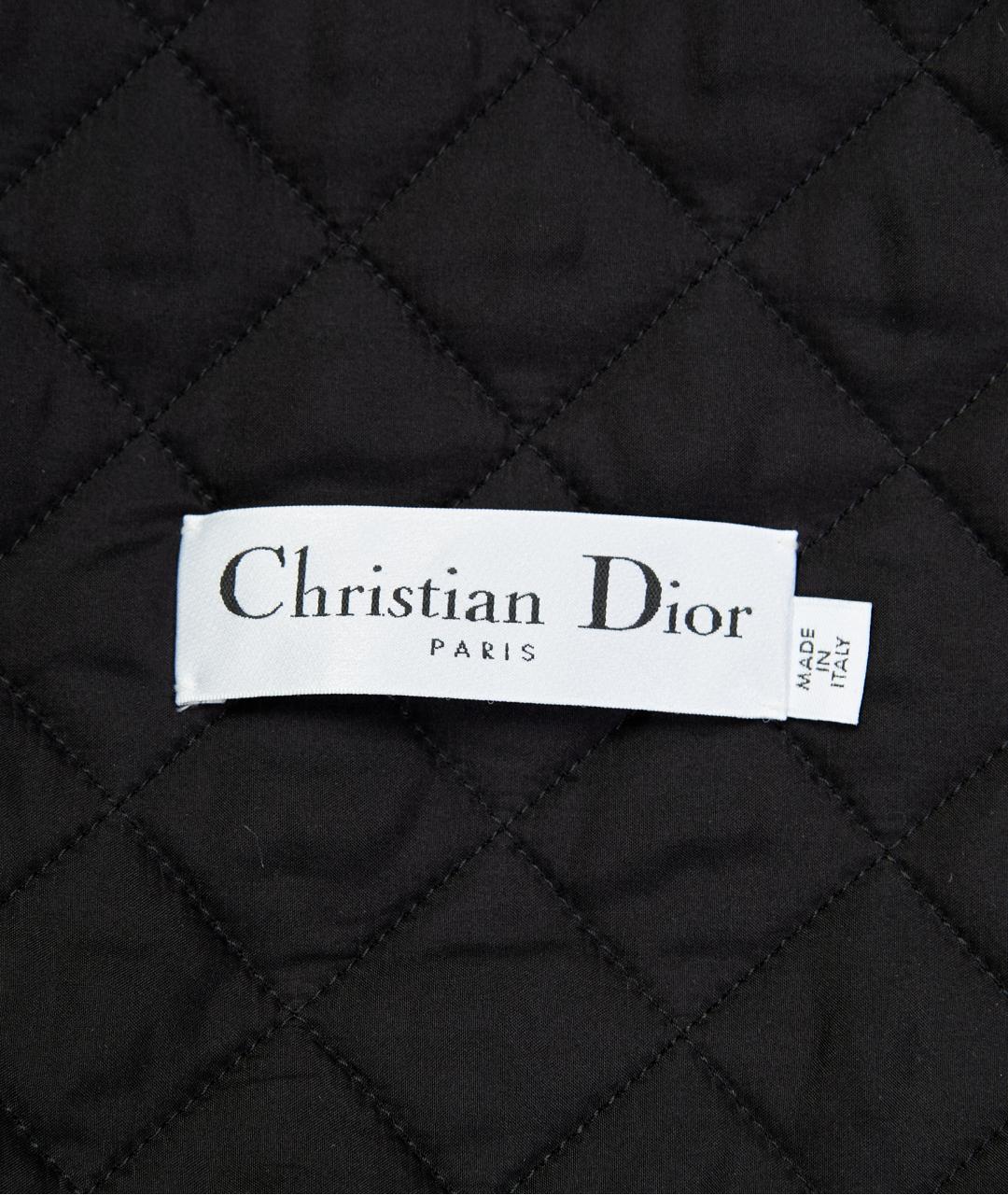 CHRISTIAN DIOR Черное шелковое пальто, фото 3