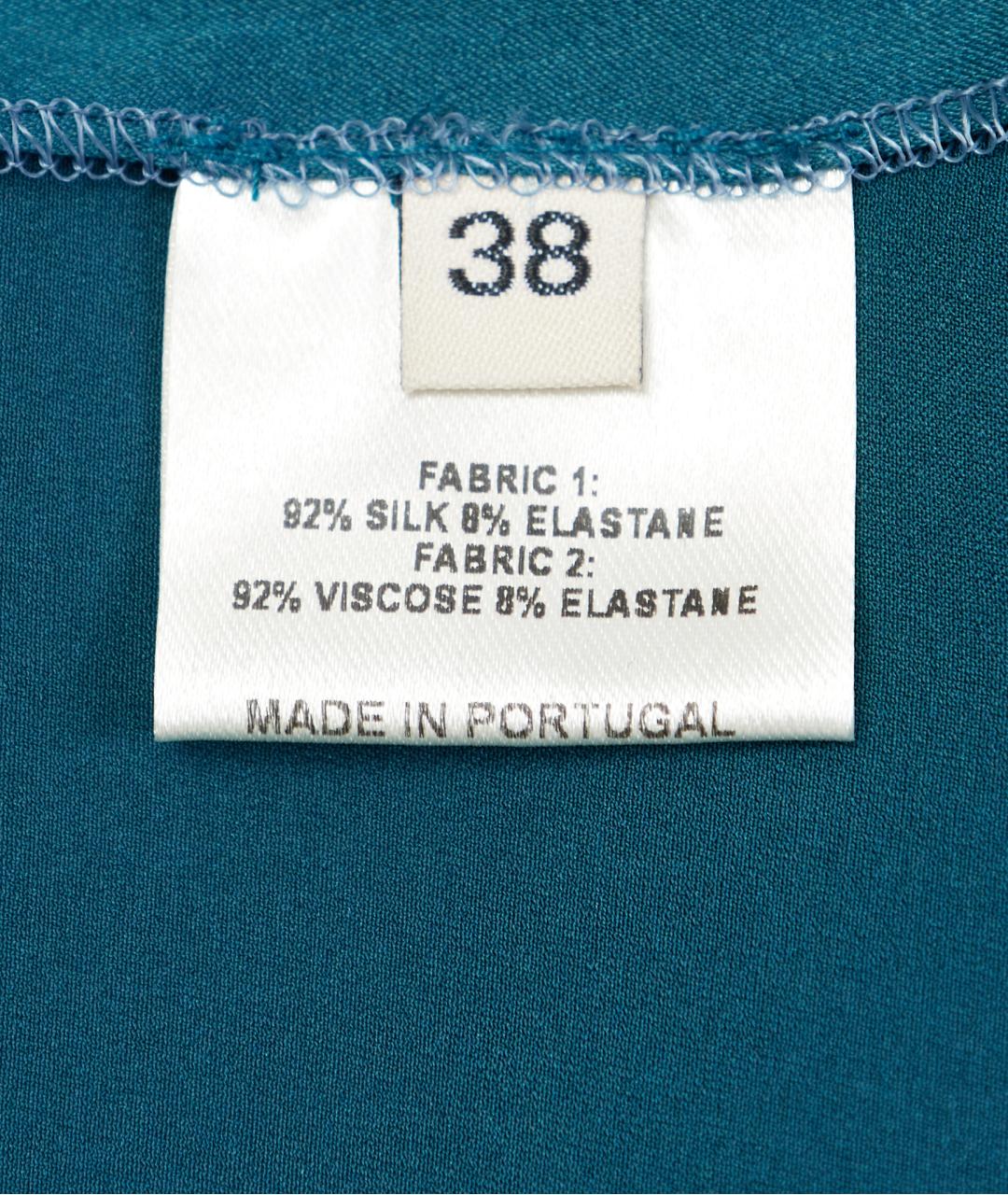 ALEXANDRE VAUTHIER Синее шелковое коктейльное платье, фото 3