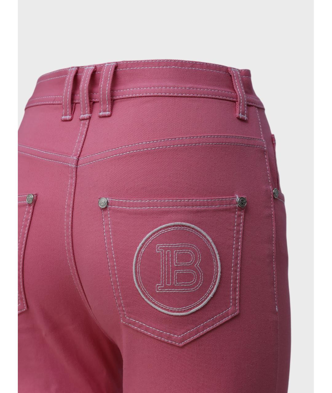 BALMAIN Розовые джинсы слим, фото 4