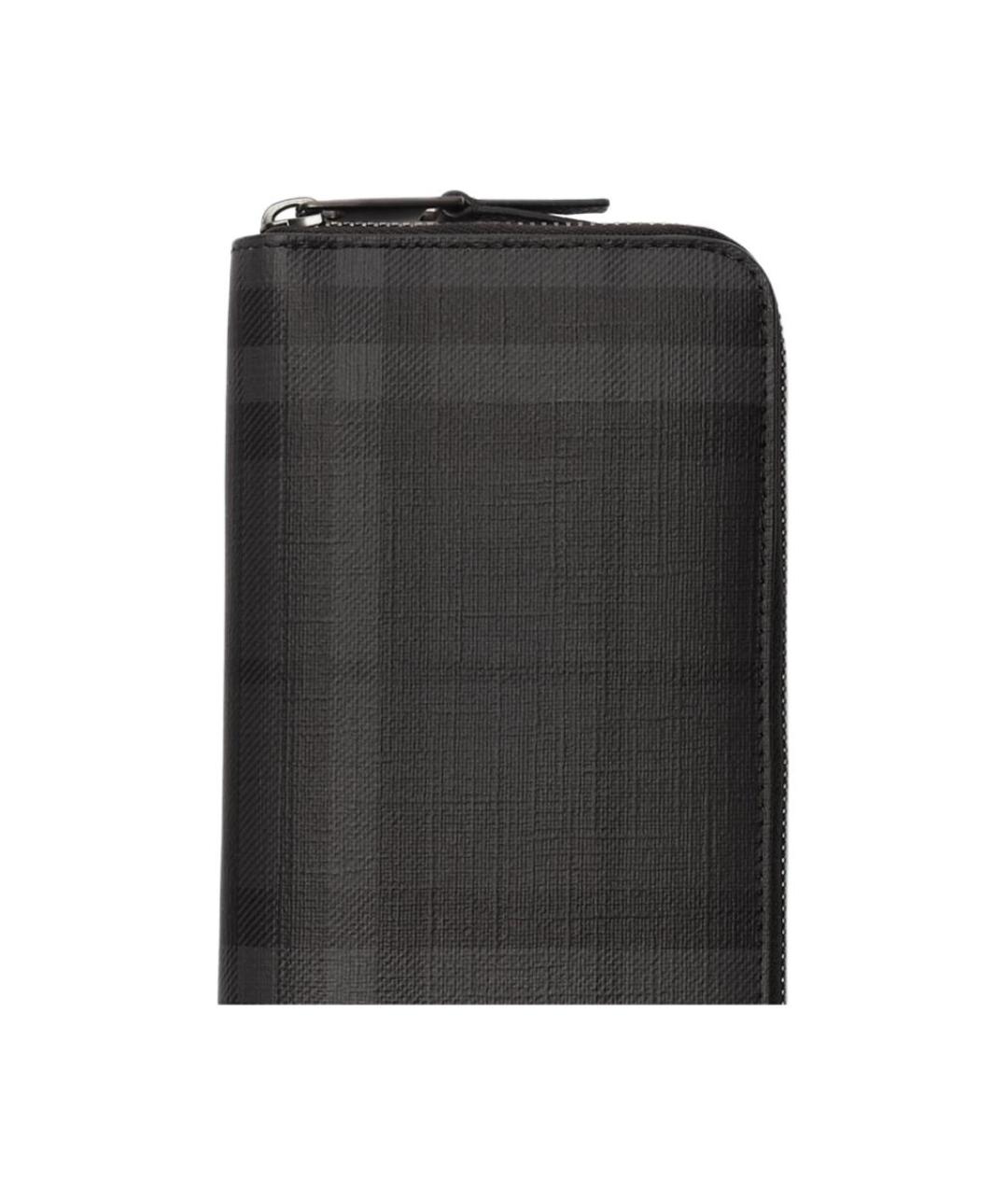 BURBERRY Черный кошелек из искусственной кожи, фото 3