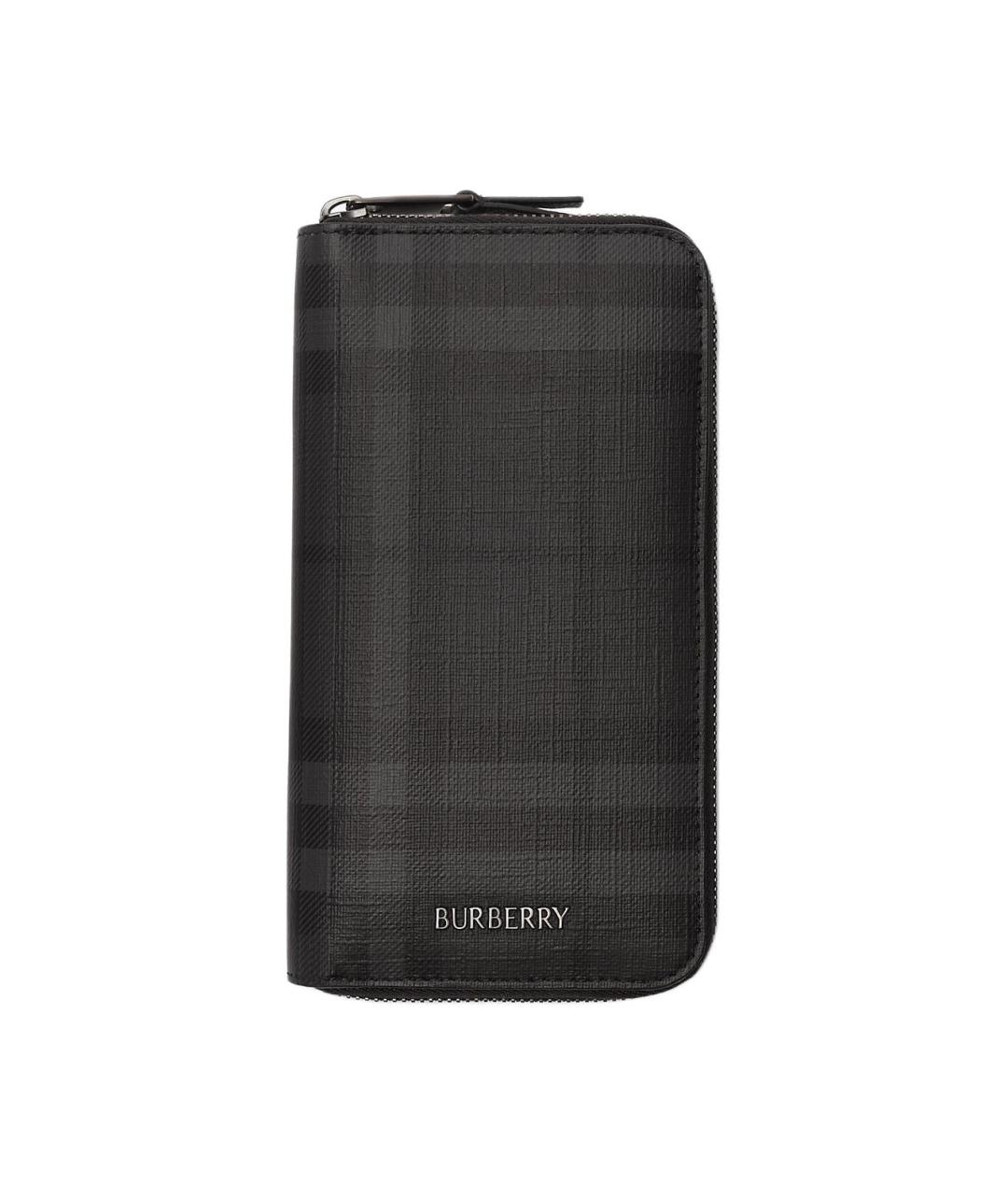 BURBERRY Черный кошелек из искусственной кожи, фото 1