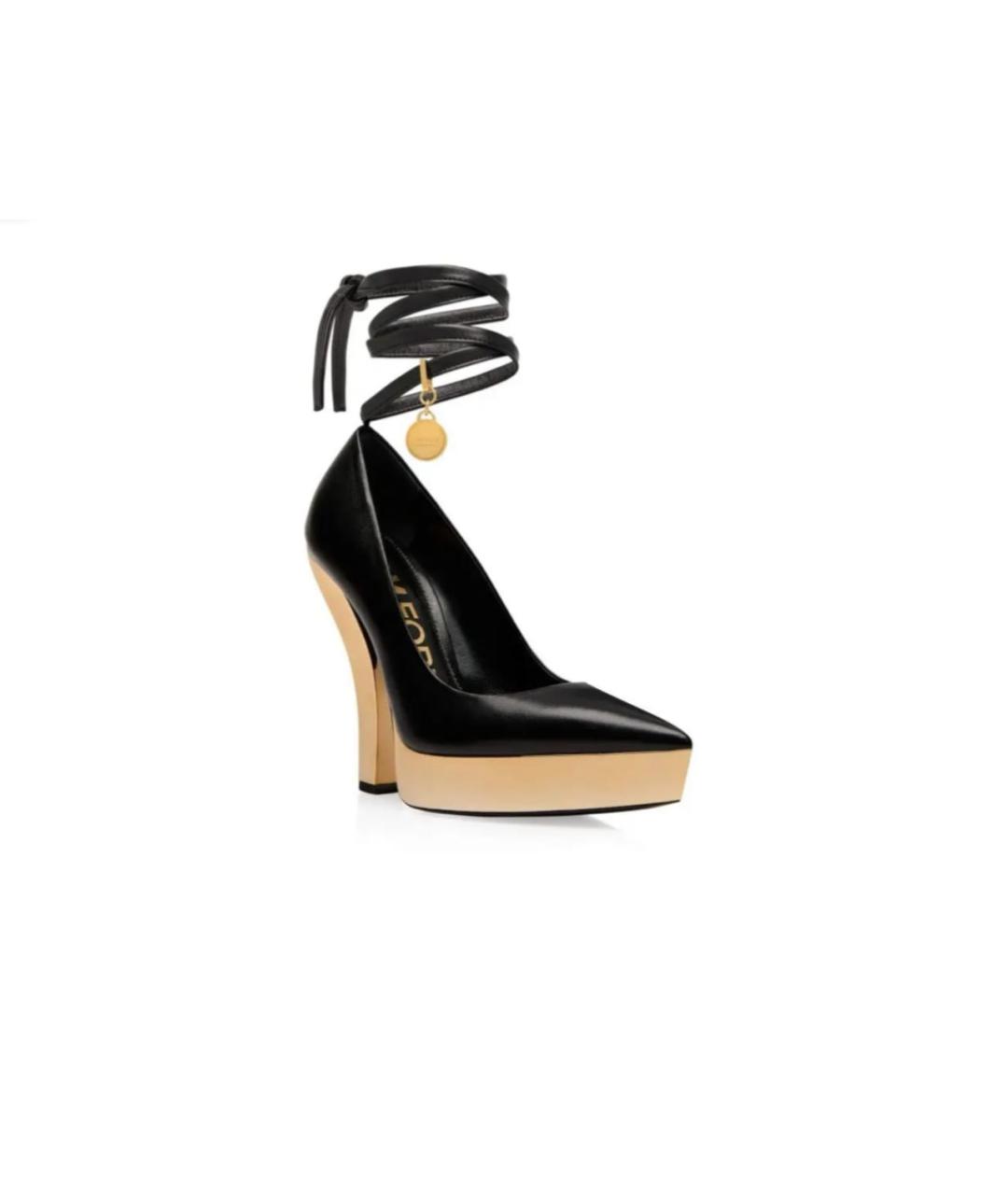TOM FORD Черные кожаные туфли, фото 7