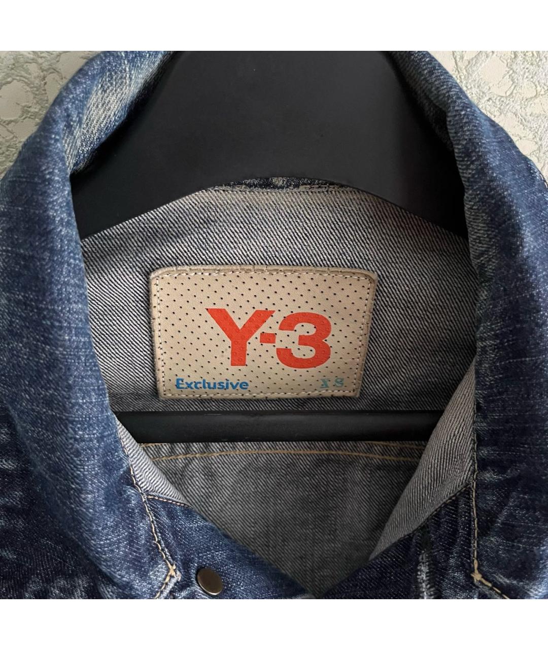 Y-3 Синяя деним куртка, фото 7