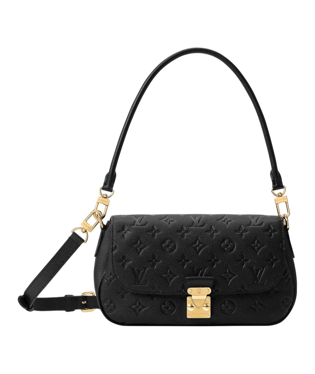 LOUIS VUITTON Черная кожаная сумка через плечо, фото 1