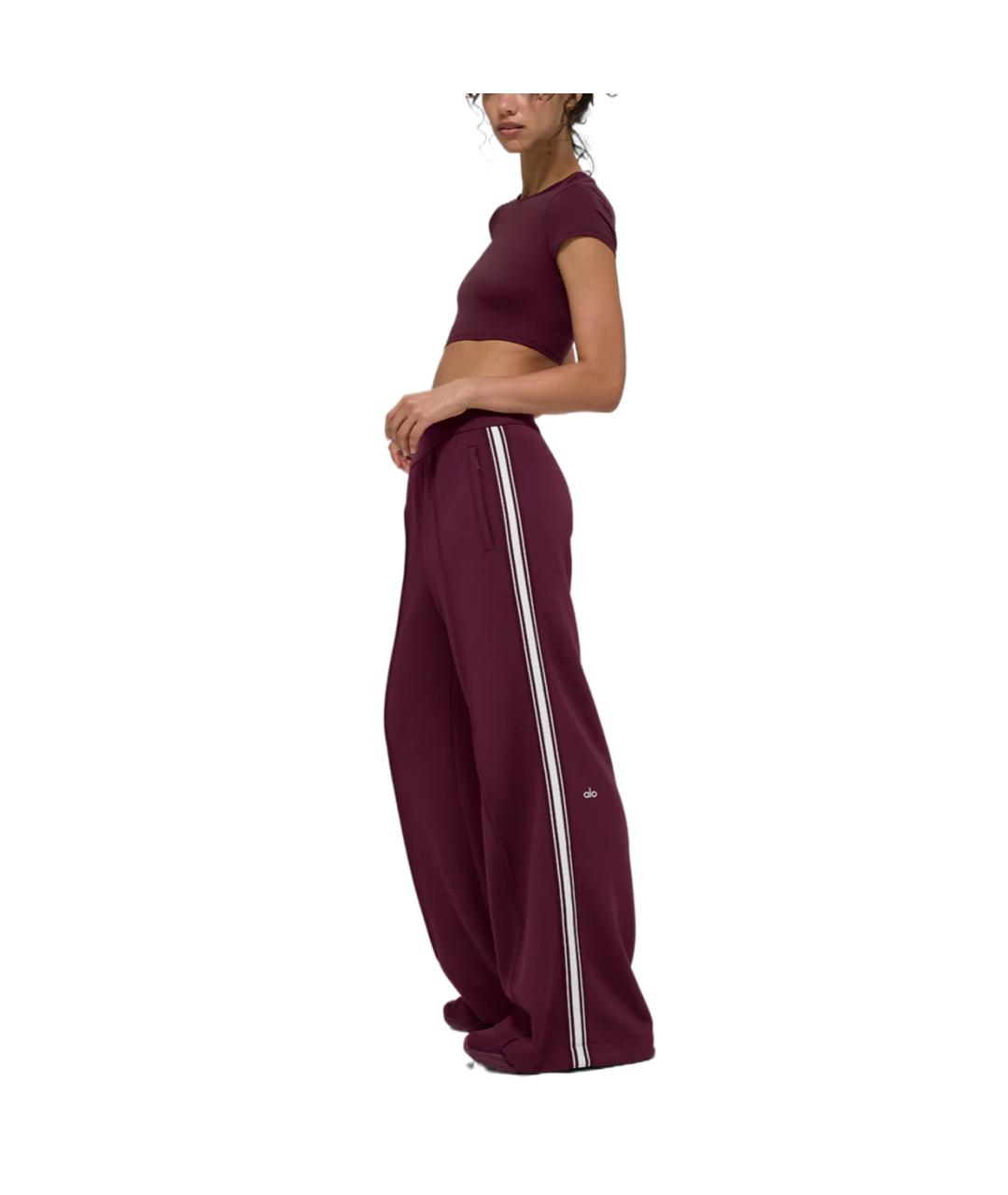 ALO YOGA Бордовые спортивные брюки и шорты, фото 4