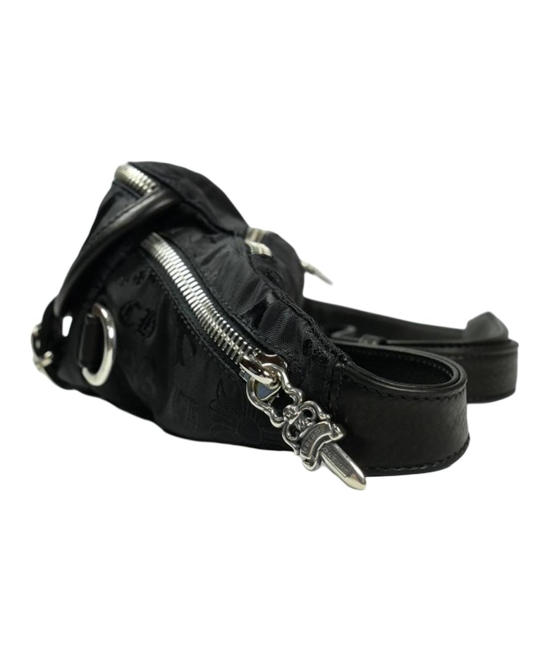 CHROME HEARTS Черная поясная сумка, фото 2
