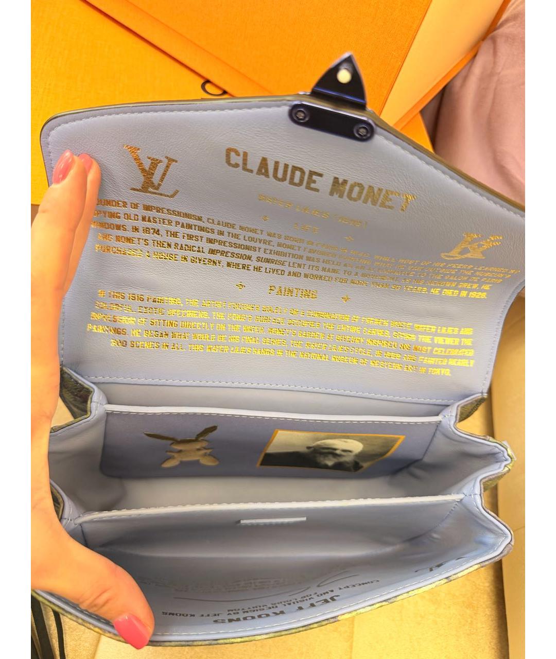 LOUIS VUITTON Голубая канва сумка через плечо, фото 6