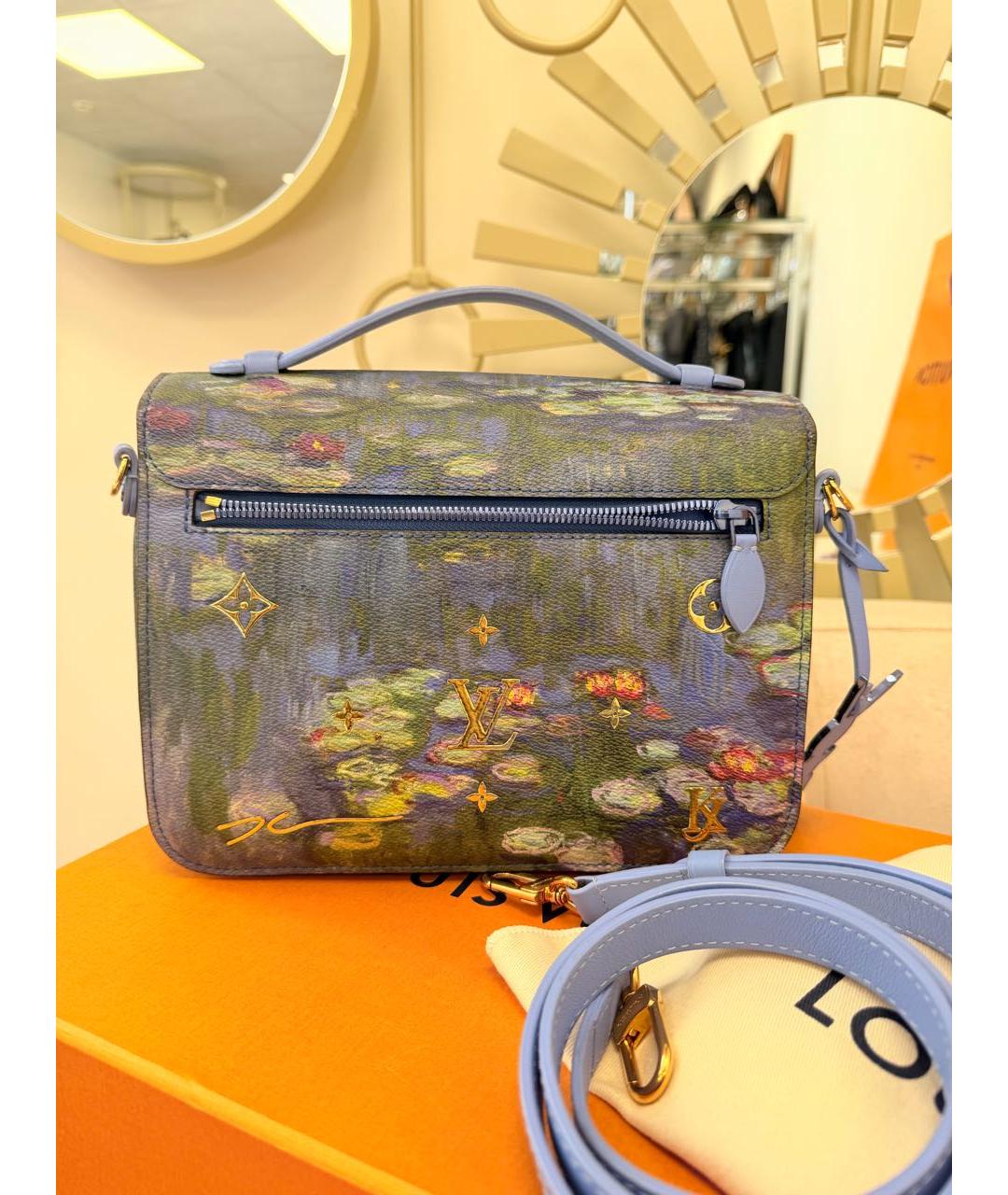 LOUIS VUITTON Голубая канва сумка через плечо, фото 2