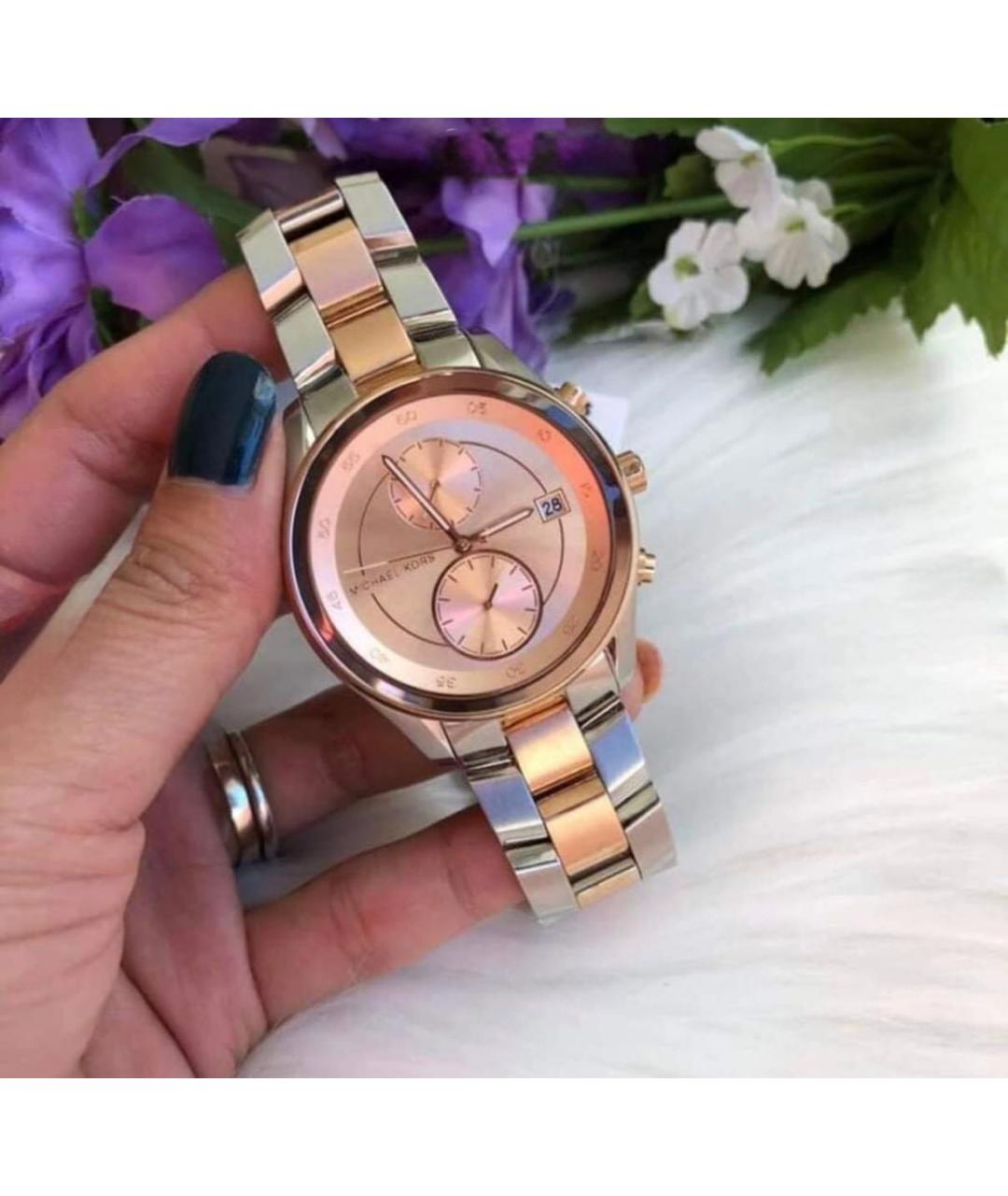 MICHAEL KORS Коралловые металлические часы, фото 5