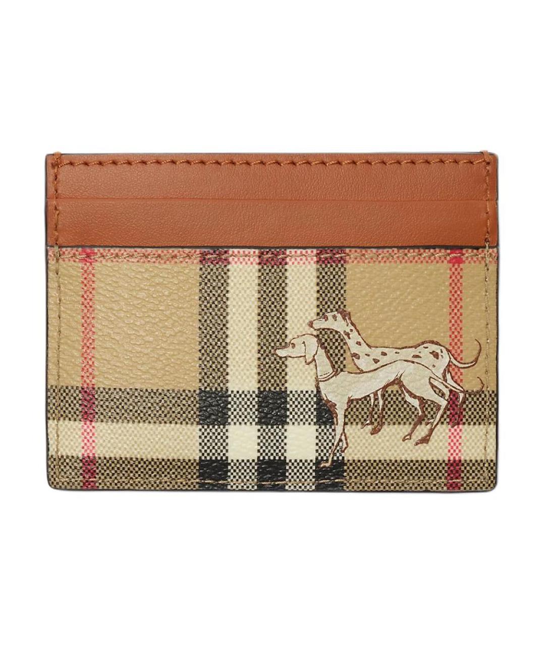 BURBERRY Бежевый кардхолдер, фото 1
