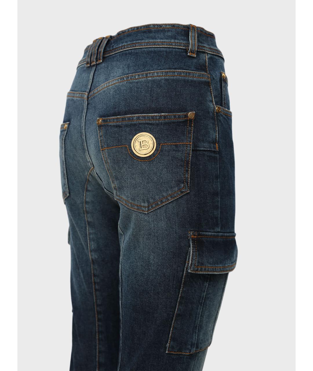 BALMAIN Синие джинсы слим, фото 4