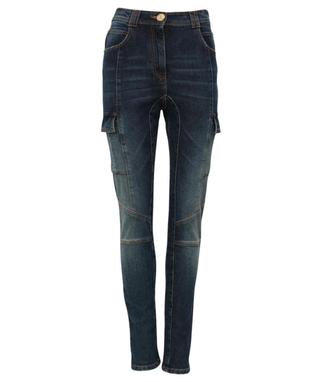 BALMAIN Синие джинсы слим, фото 1