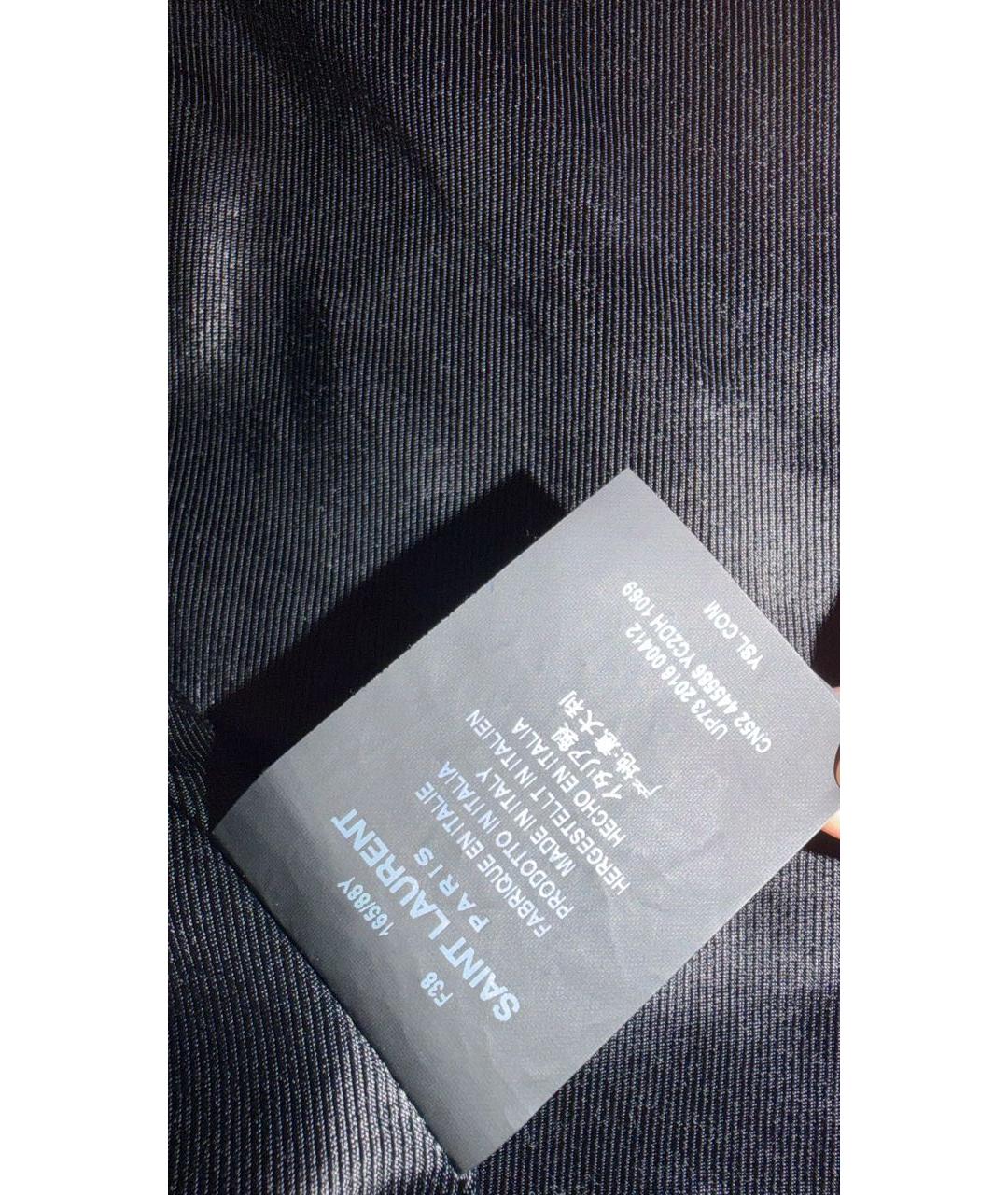 SAINT LAURENT Черная кожаная куртка, фото 5
