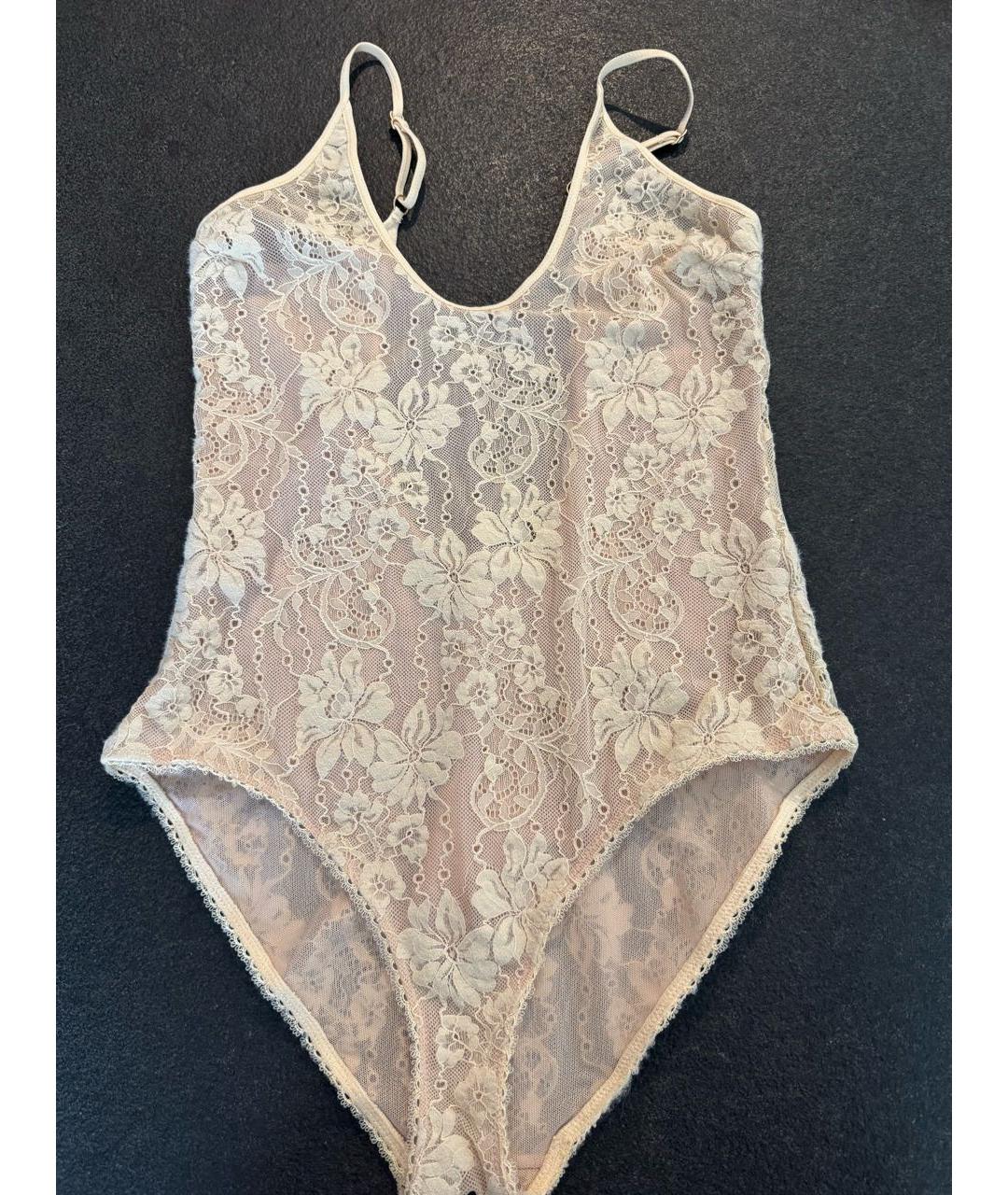 ZIMMERMANN Бежевое кружевное боди, фото 9