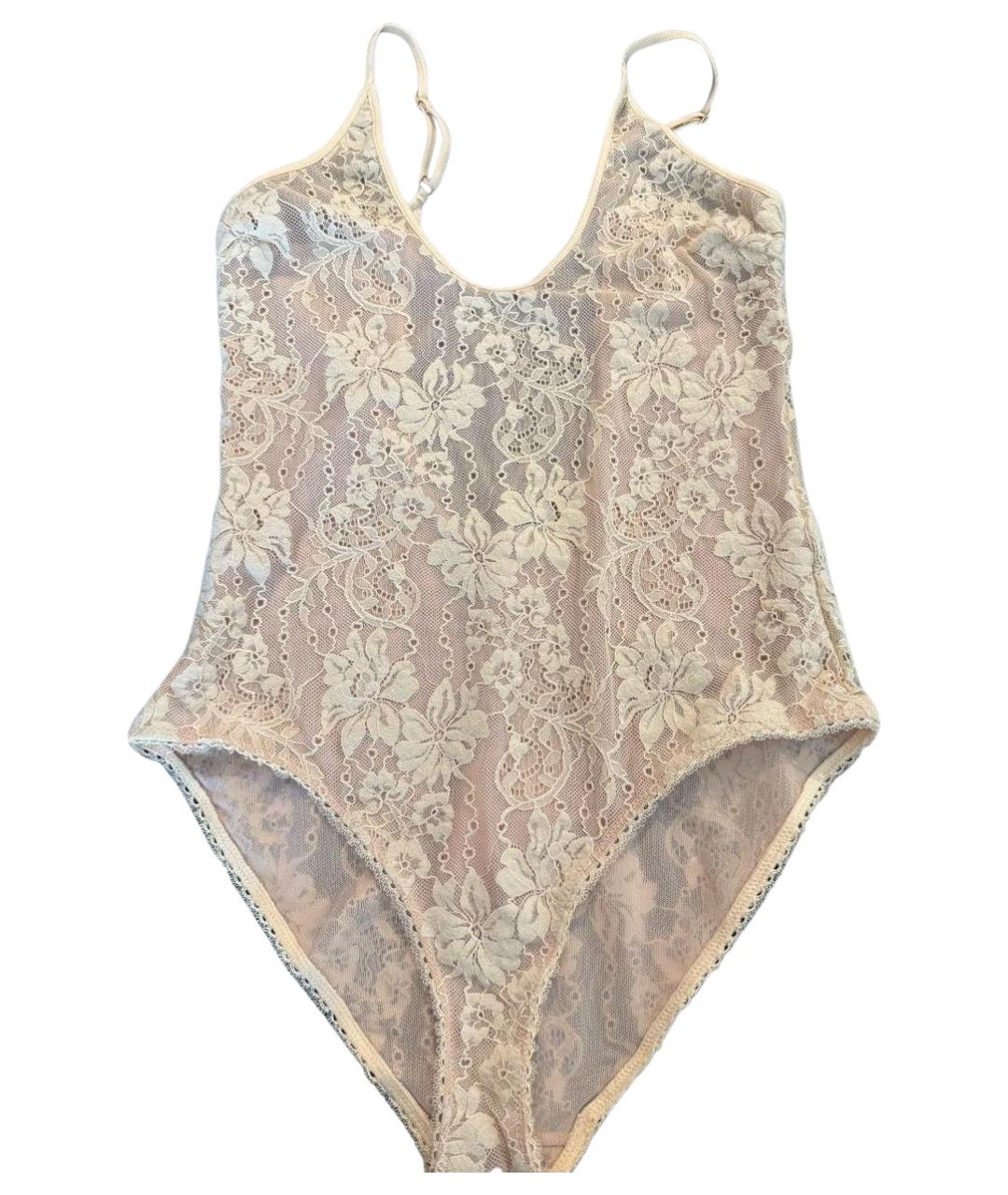ZIMMERMANN Бежевое кружевное боди, фото 1
