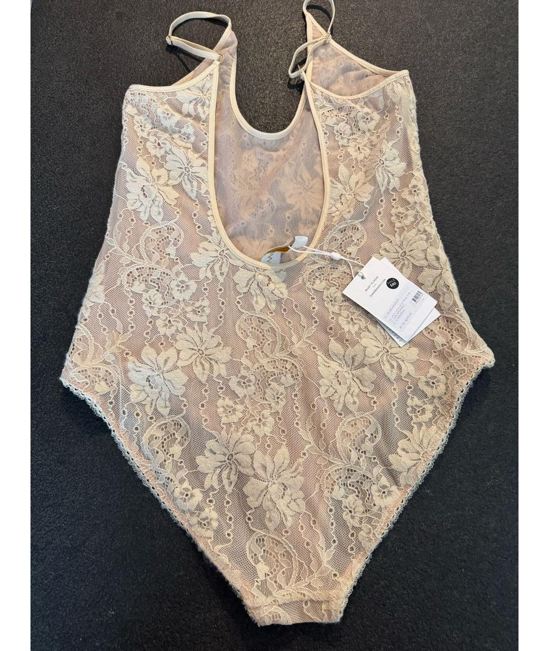ZIMMERMANN Бежевое кружевное боди, фото 8