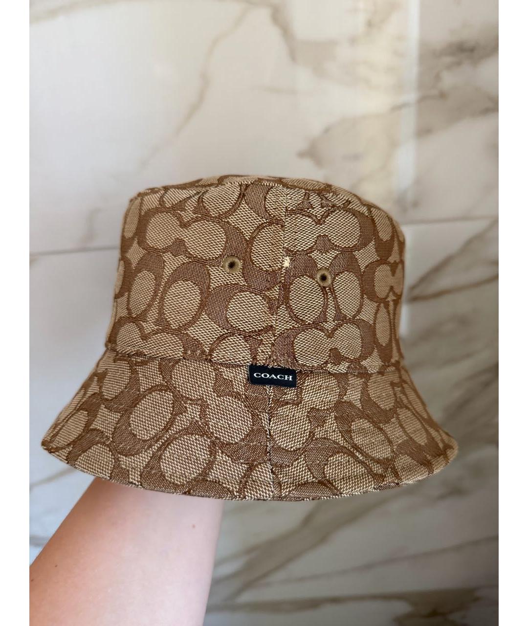 COACH Коричневая панама, фото 2