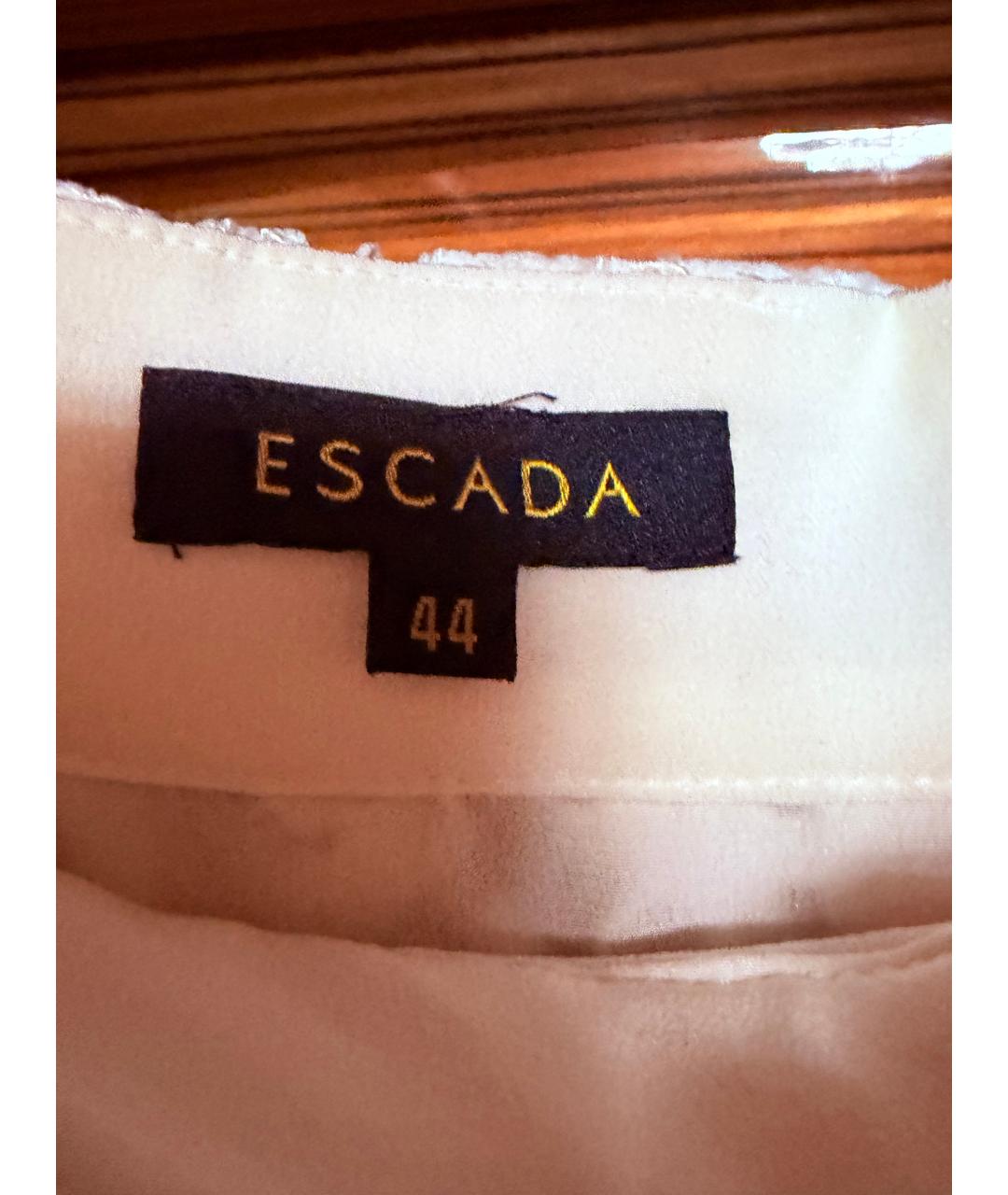 ESCADA Белый вискозный костюм с юбками, фото 3