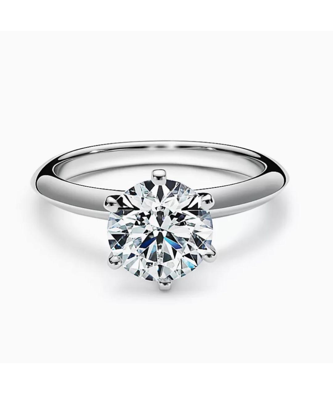 TIFFANY&CO Серебряное платиновое кольцо, фото 5
