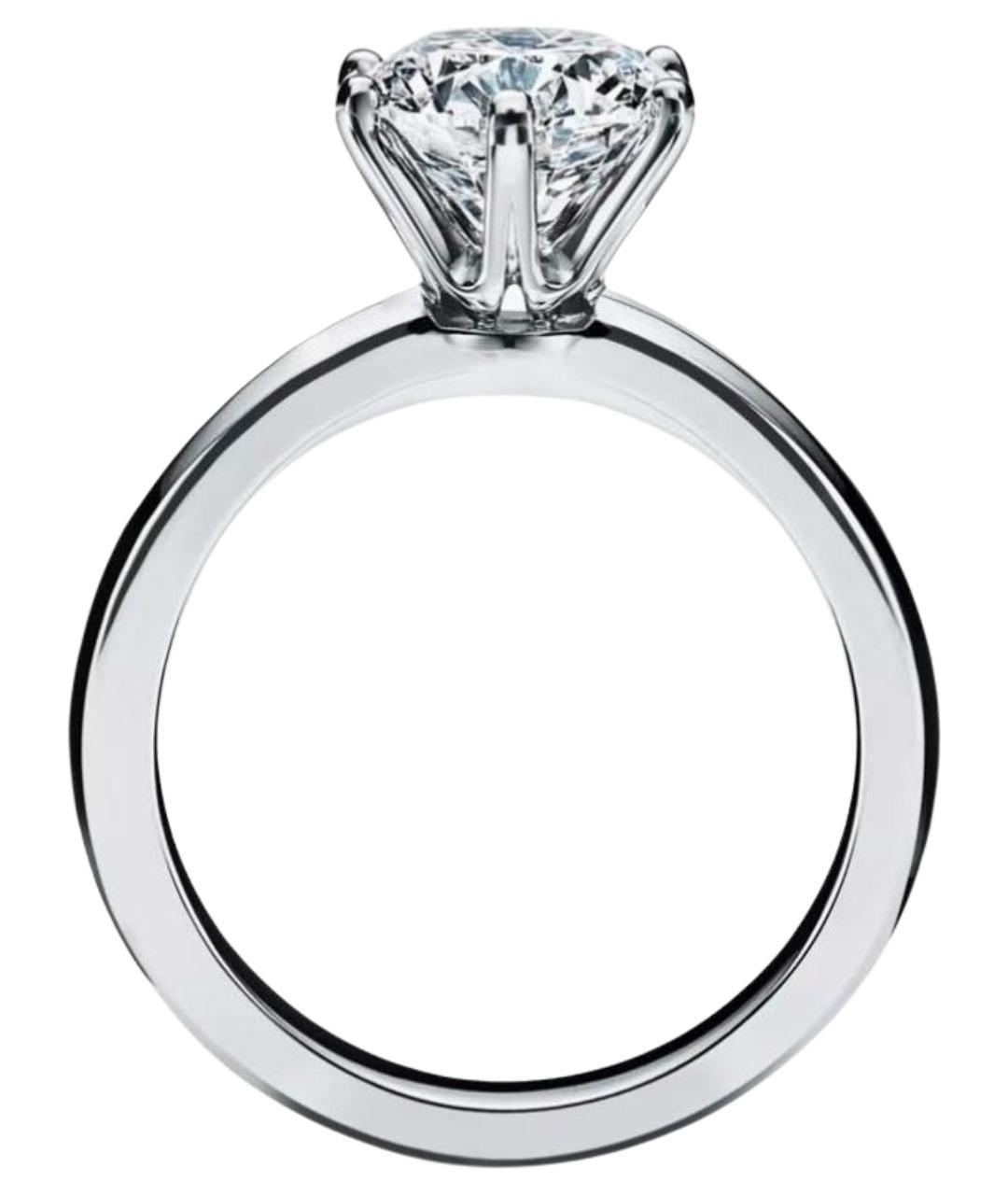 TIFFANY&CO Белое платиновое кольцо, фото 1