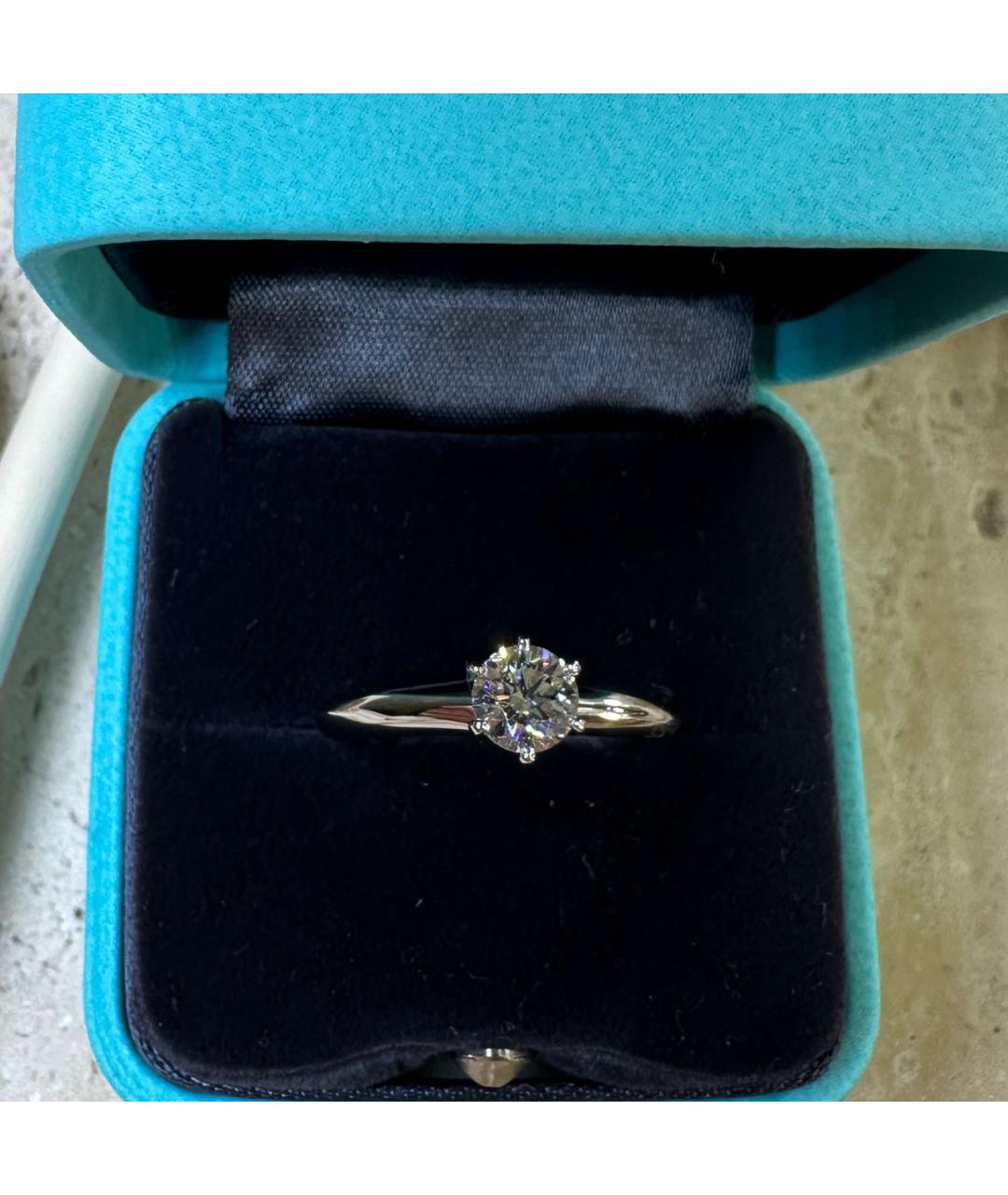 TIFFANY&CO Белое платиновое кольцо, фото 2