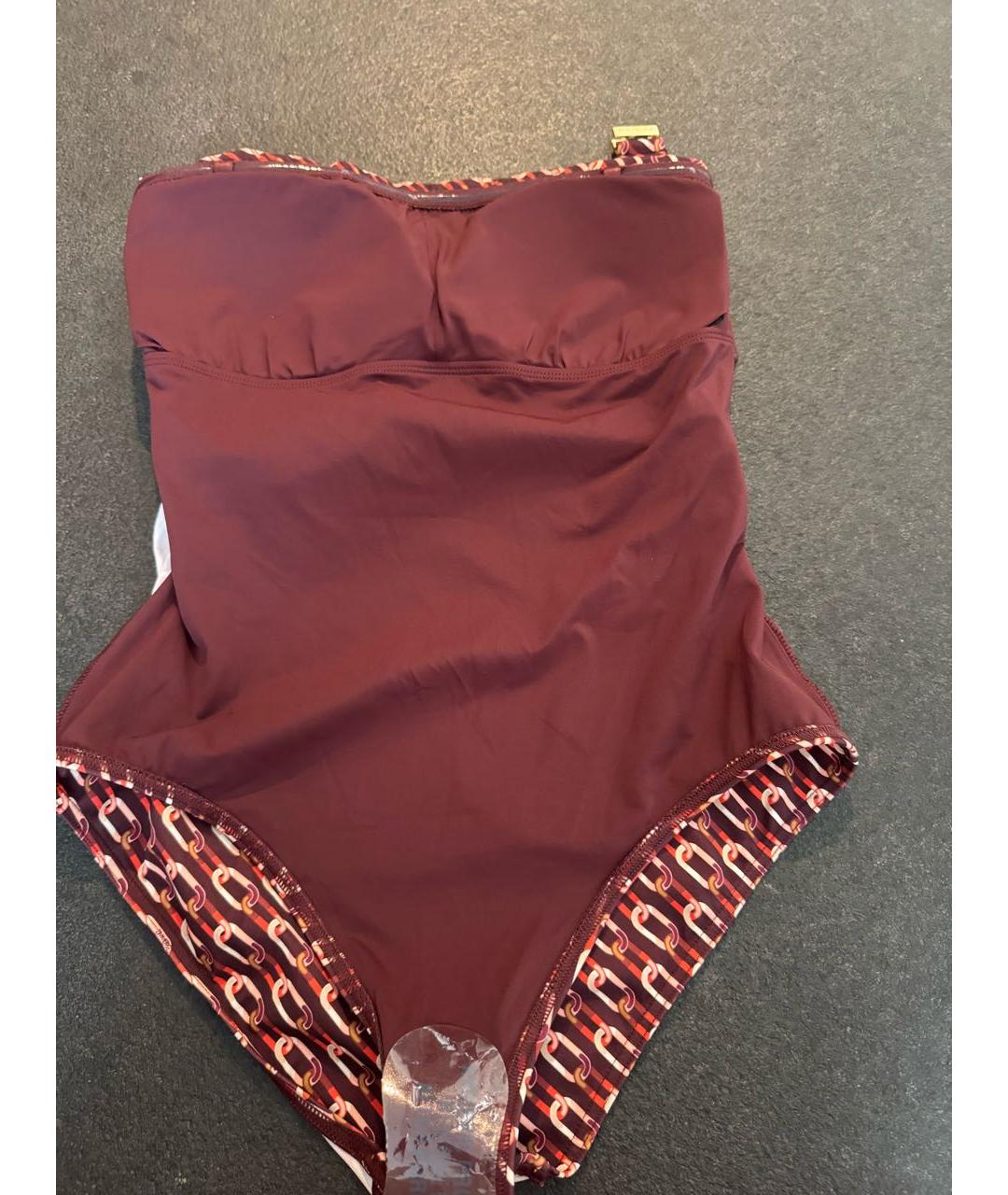 ZIMMERMANN Бордовый полиамидовый купальник, фото 3
