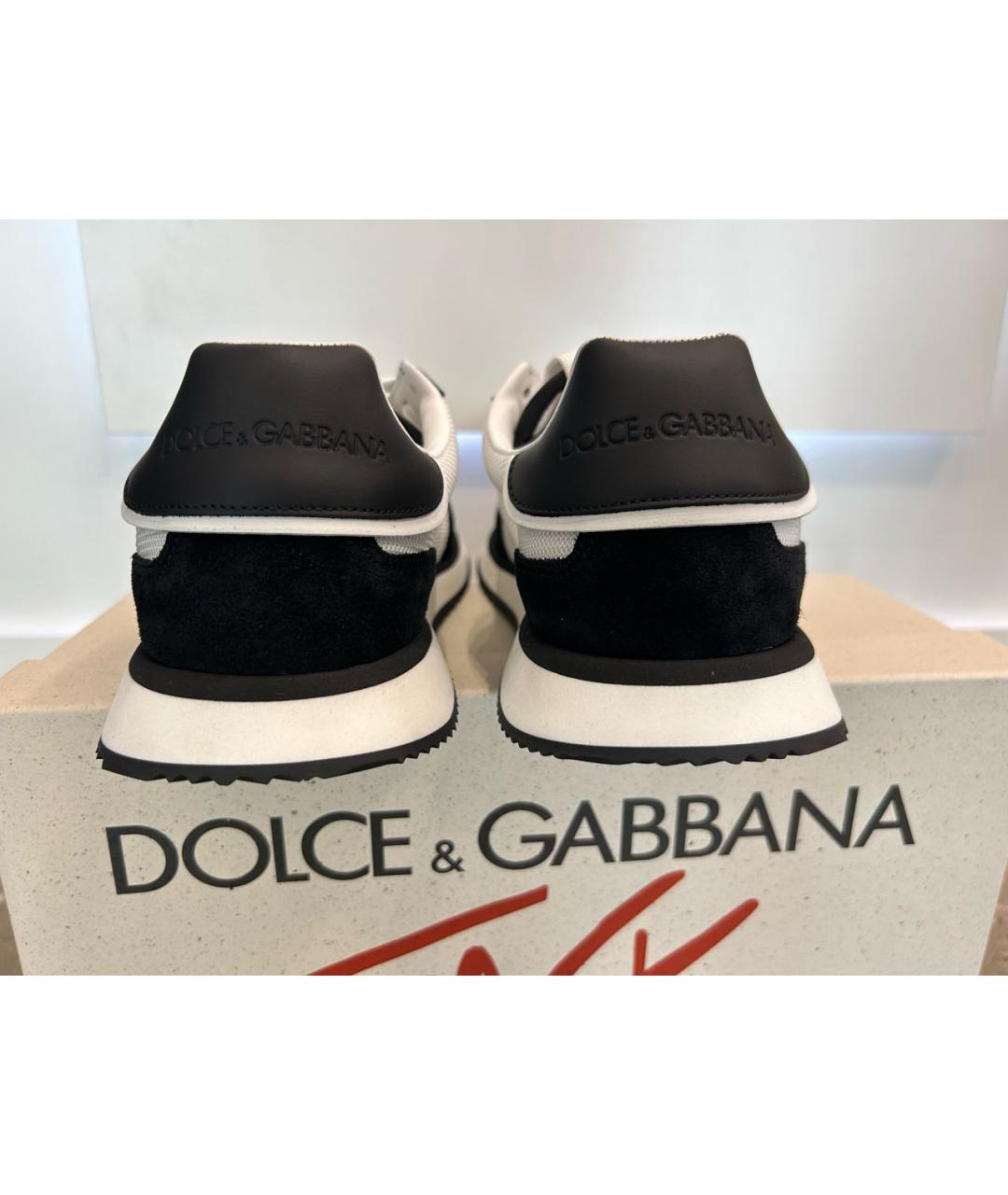 DOLCE&GABBANA Мульти замшевые низкие кроссовки / кеды, фото 4
