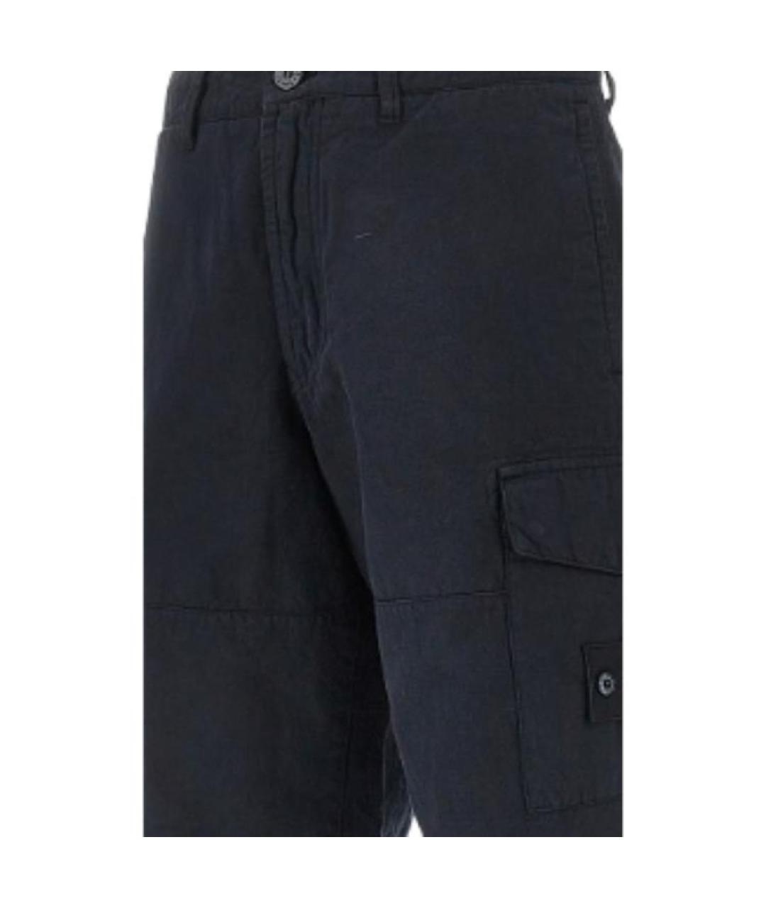 STONE ISLAND Темно-синие повседневные брюки, фото 2