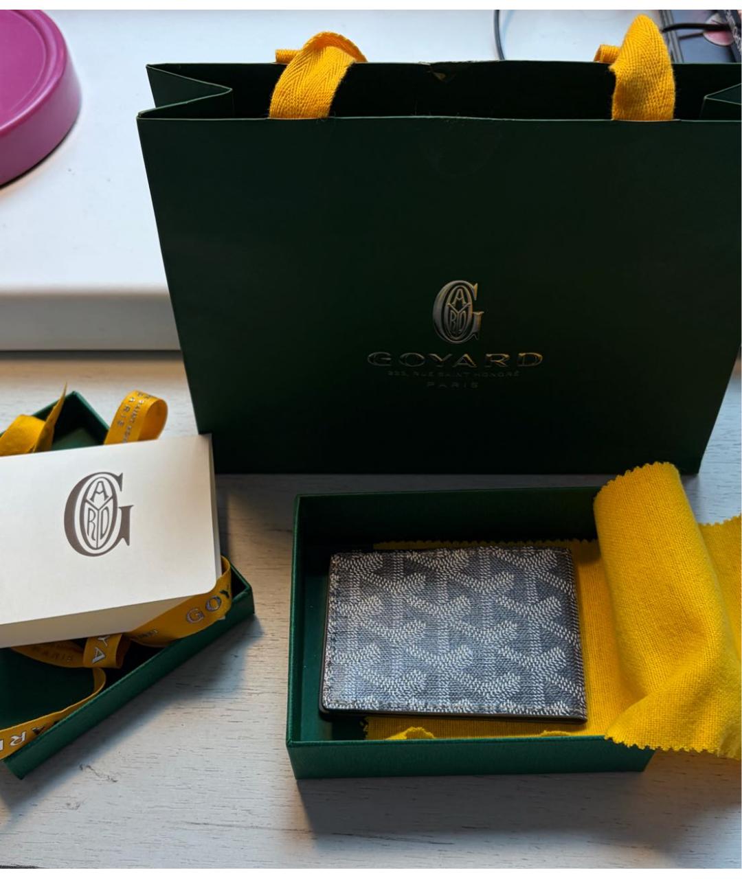 GOYARD Серый кардхолдер, фото 4